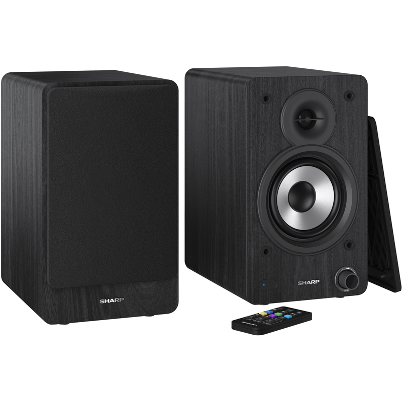 SHARP Lautsprecher »Regalboxen« 2.0 (Bluetooth Pairing USB-Wiedergabe 60 W) schwarz USB-Wiedergabe