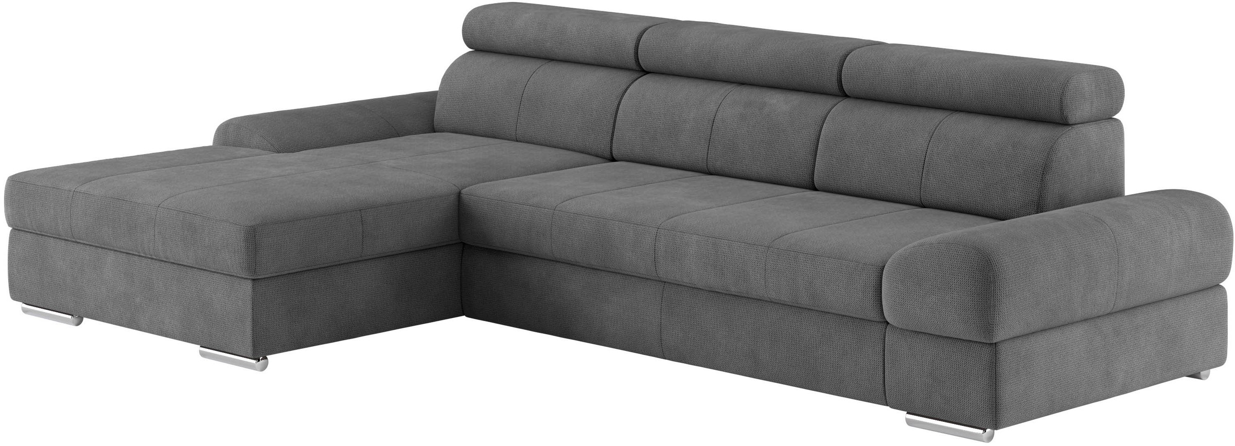 sit&more Ecksofa »Broadway L-Form«, inklusive Kopfteilverstellung, wahlweise mit Bettfunktion