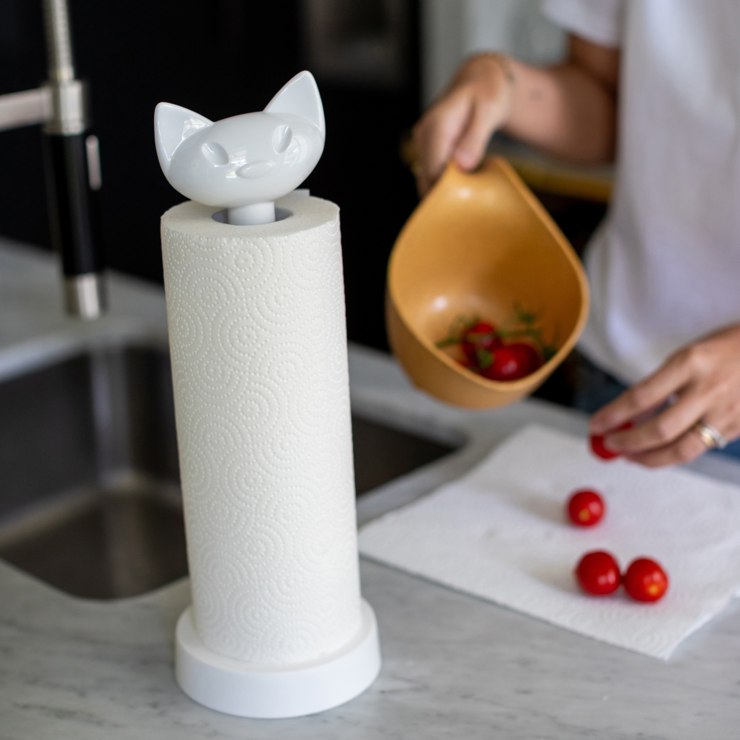 KOZIOL Küchenrollenhalter »MIAOU« spülmaschinengeeignet,melaminfrei100%recy günstig online kaufen