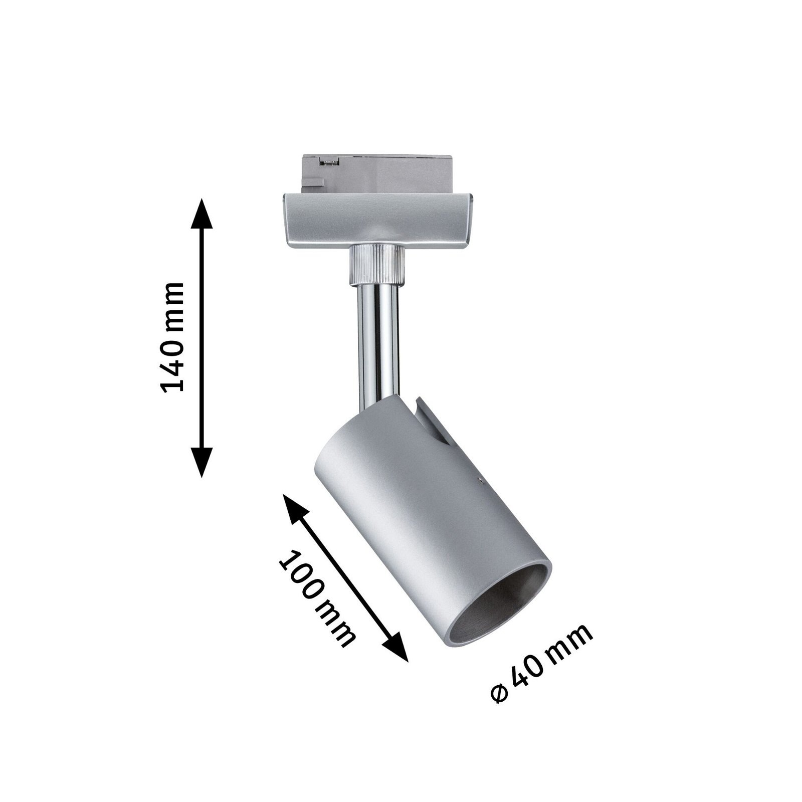 Paulmann Schienensystem-Leuchten »URail Schienenspot Pure I Einzelspot GU10 max. 10W«, dimmbar 230V