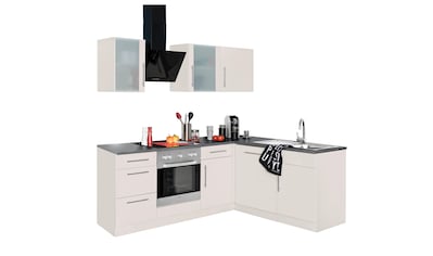 wiho Küchen Winkelküche »Cali«, mit E-Geräten, Stellbreite 220 x 170 cm kaufen