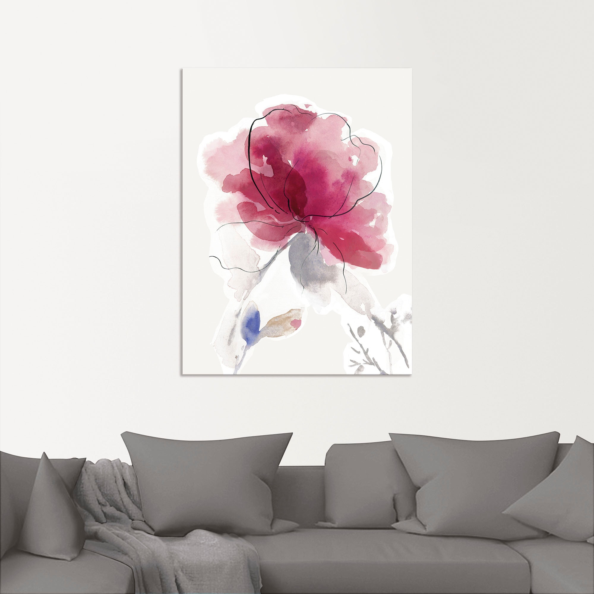 Artland Wandbild »Rosige Blüte II.«, Blumenbilder, (1 St.), als Alubild, Ou günstig online kaufen