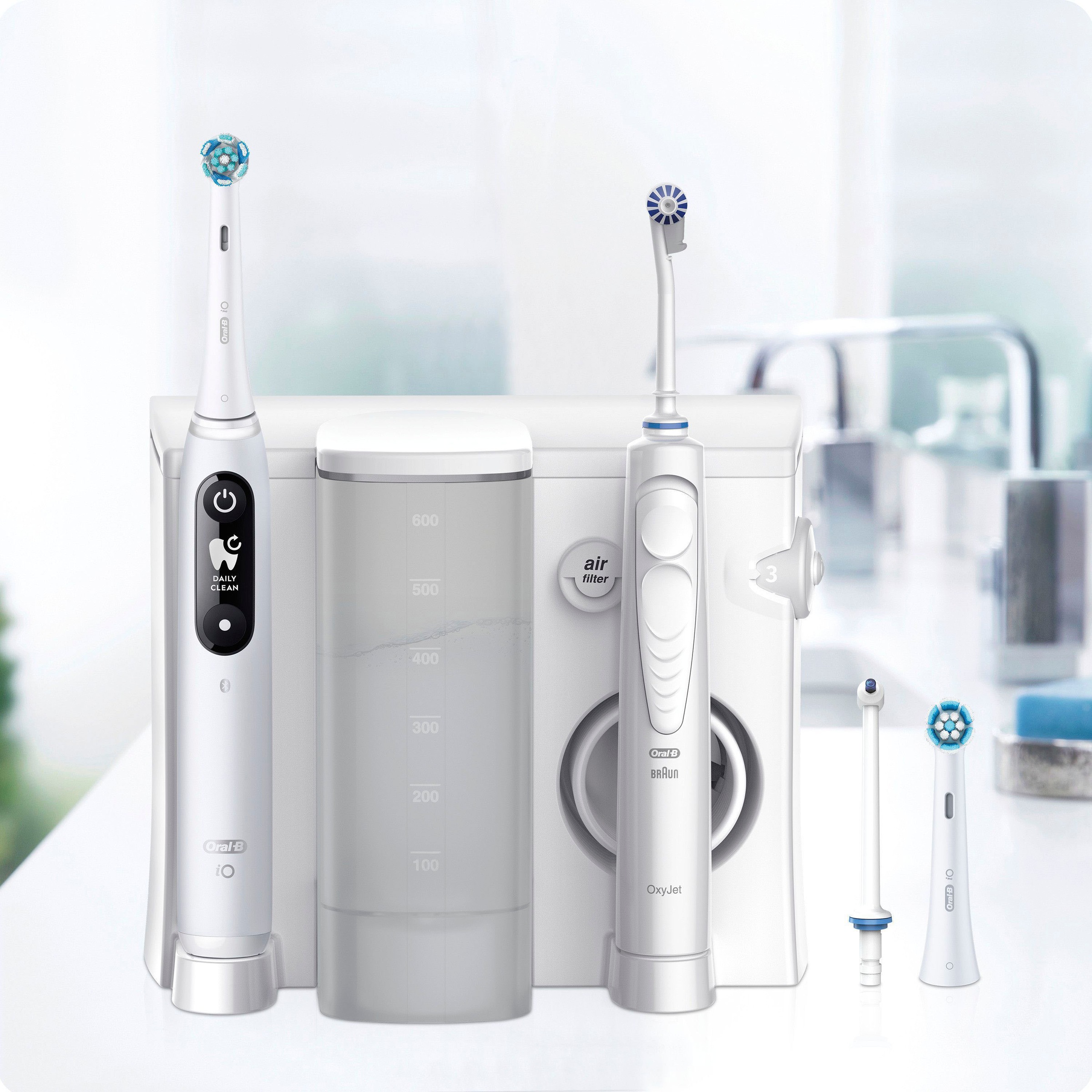 Oral-B Munddusche »Oral Health Center«, mit iO Series 6 elektrische Zahnbür günstig online kaufen