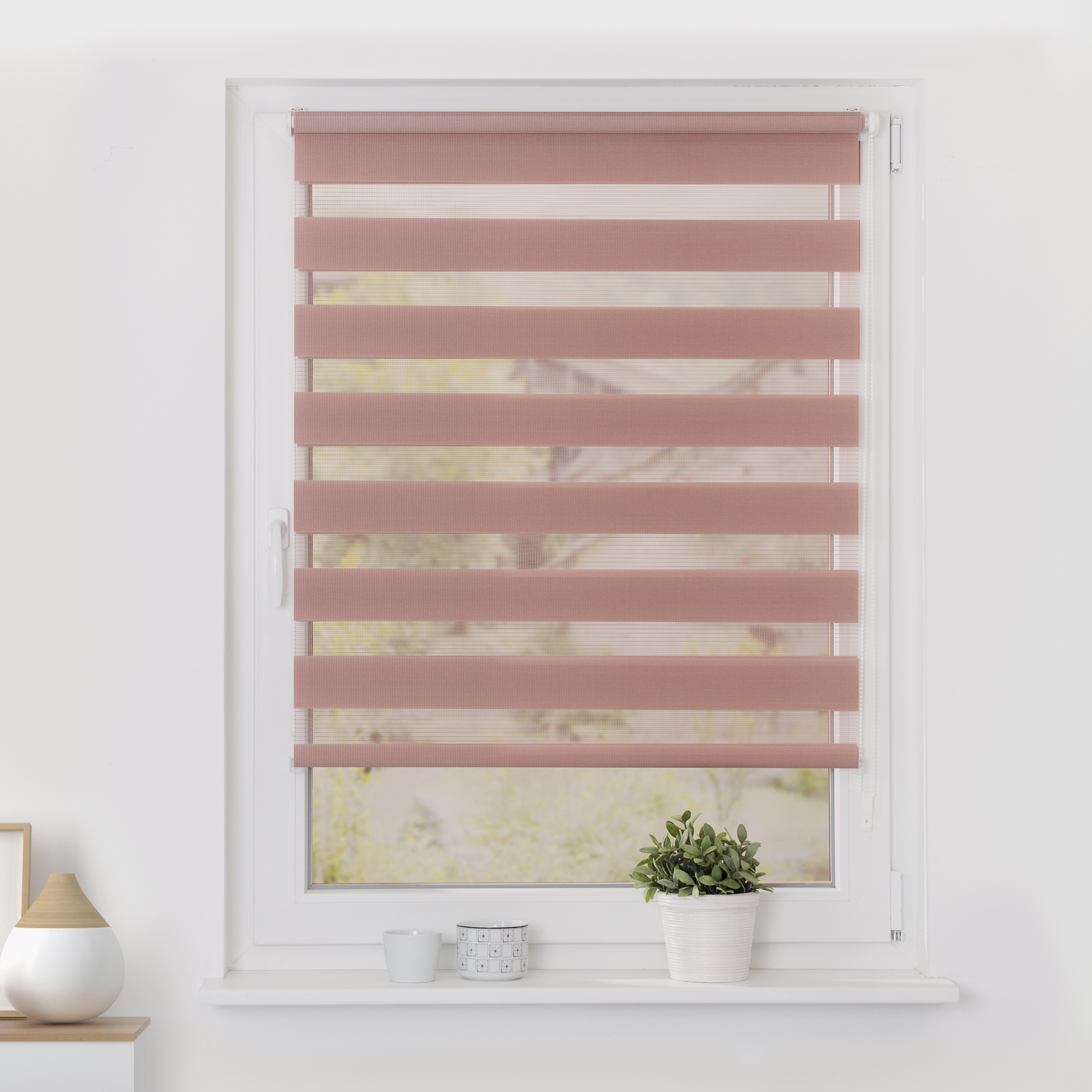 LICHTBLICK ORIGINAL Doppelrollo »Duo Rollo Klemmfix« Lichtschutz ohne Bohren freihängend Seitenzugrollo, Montage mit beiliegendem, verstellbarem...