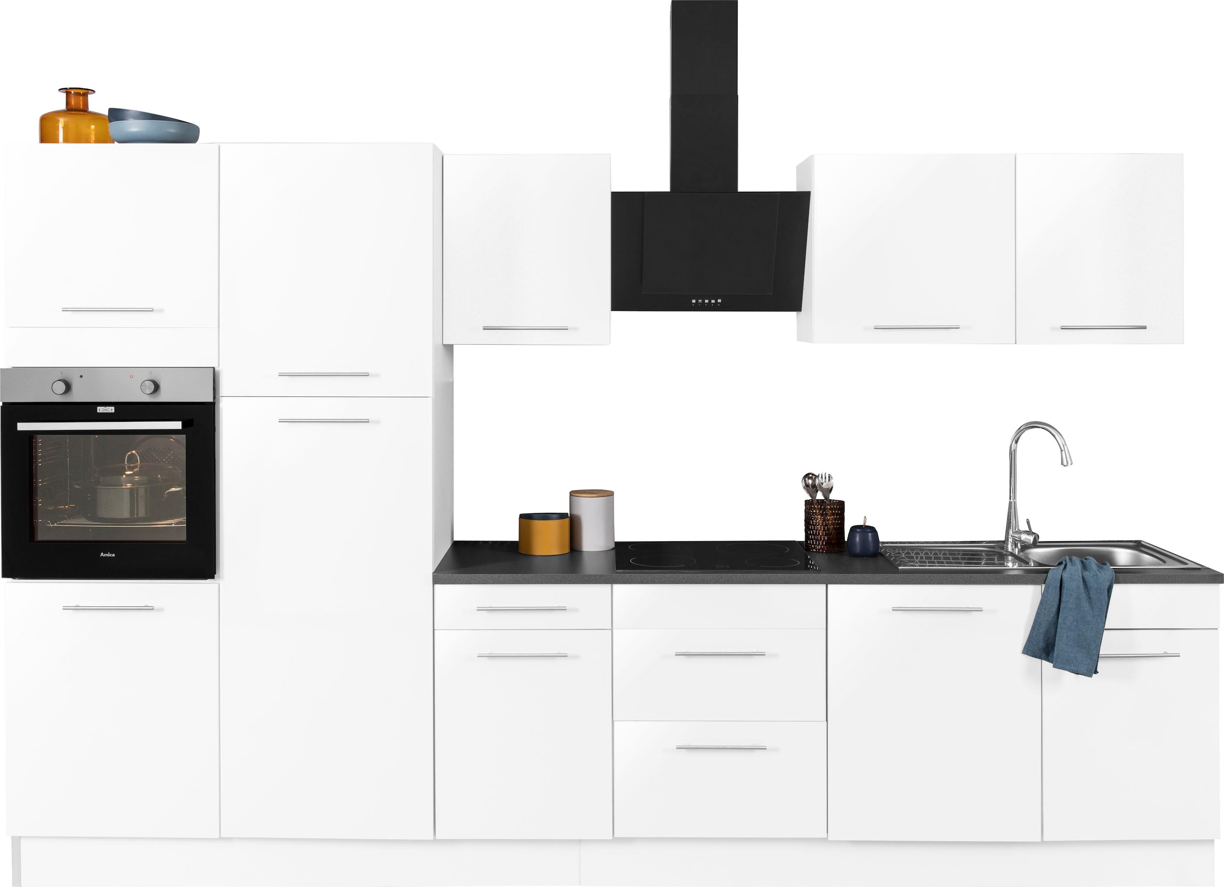 wiho Küchen Küchenzeile »Ela«, Breite 340 cm, Soft-Close-Funktion, höhenver günstig online kaufen