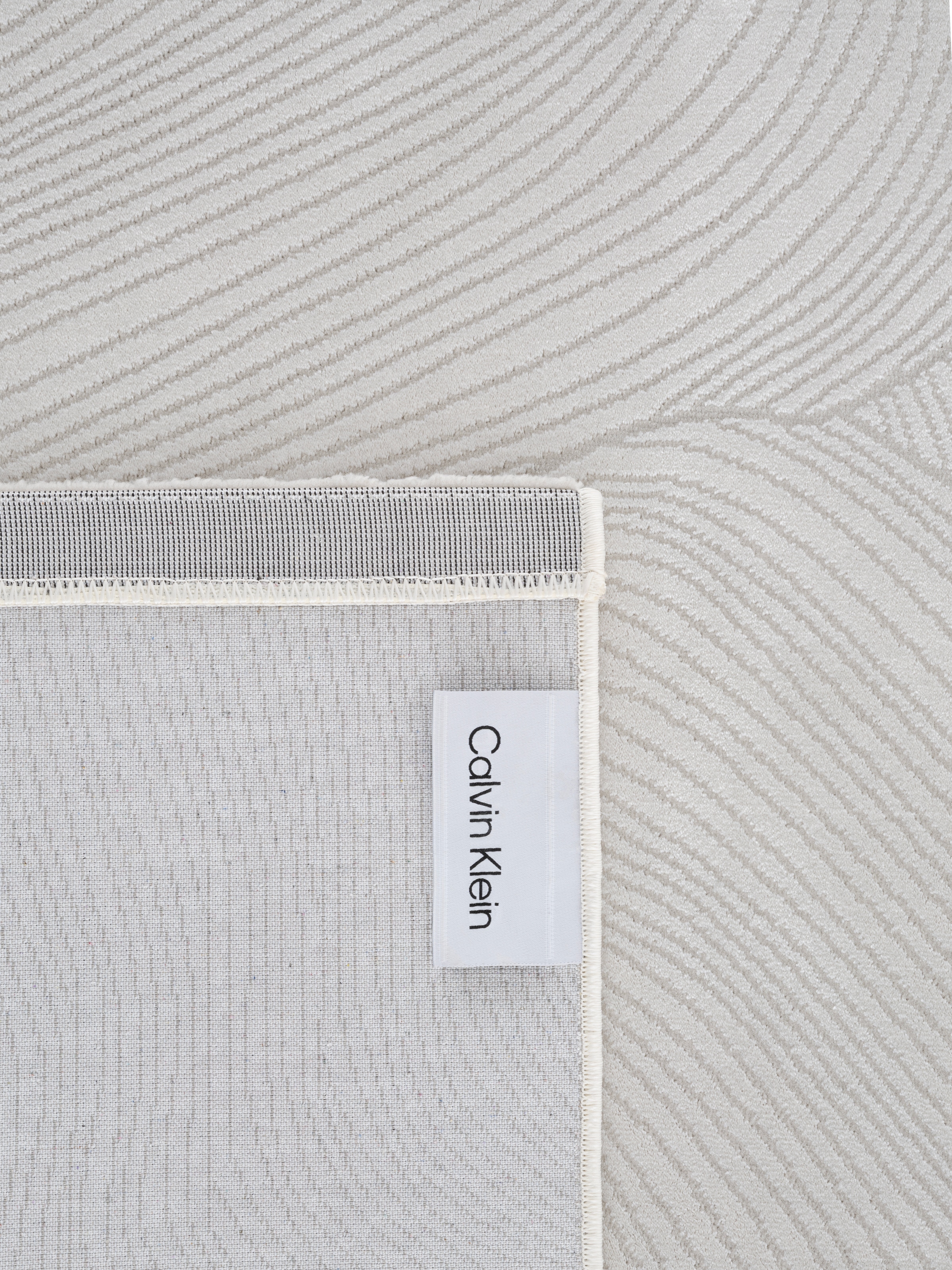 Calvin Klein home Teppich »Essential, Designerteppich« rechteckig 7 mm Höhe modern, elegantes Muster, Wohnzimmer, Schlafzimmer, Esszimmer