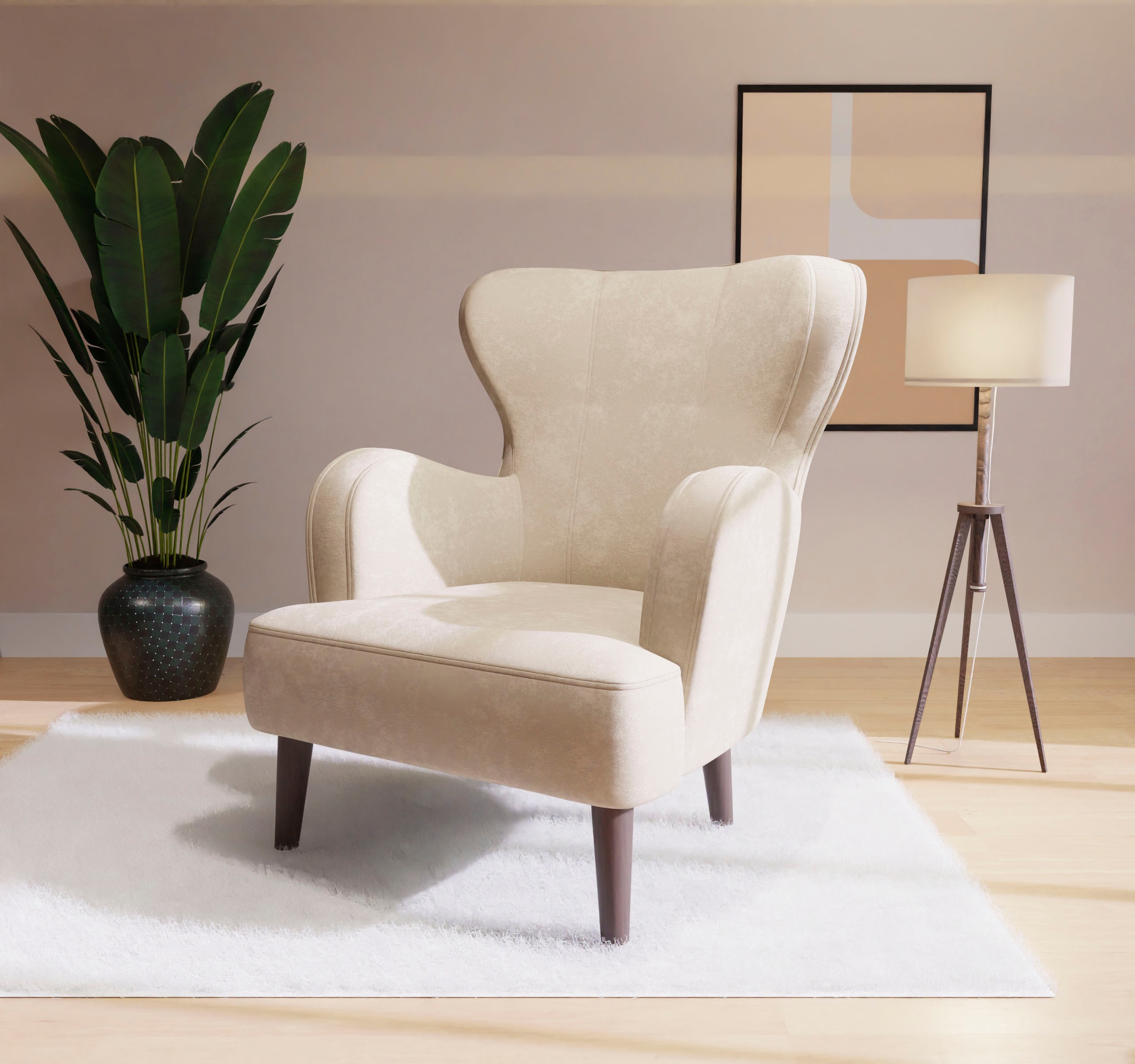 Home affaire Sessel "SICILIA", moderner Ohrensessel günstig online kaufen