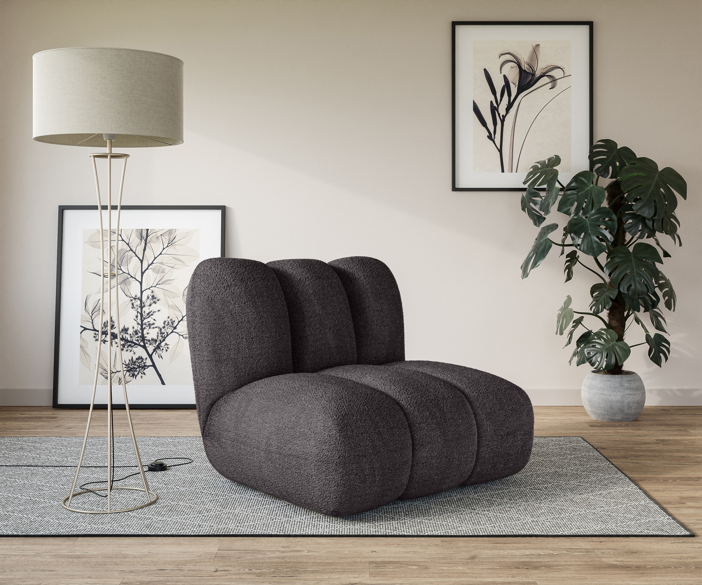 LeGer Home by Lena Gercke Sessel »Priya Loungesessel, moderne Steppung, auc günstig online kaufen