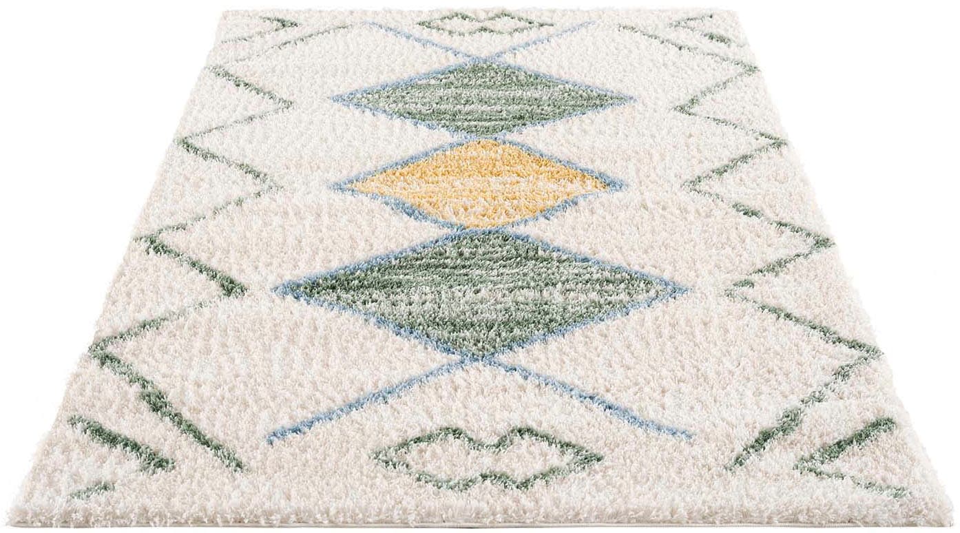 Carpet City Hochflor-Teppich »Pulpy 557«, rechteckig, 30 mm Höhe, besonders weich, Ethno Look, ideal für Wohnzimmer & Schlafzimmer