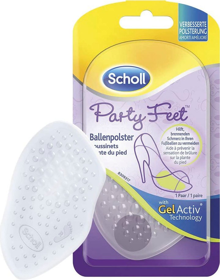 Scholl Gelpolster »Party Feet Ballenpolster« Rutschfeste Einlegesohlen mit GelActiv Technologie für Damenschuhe