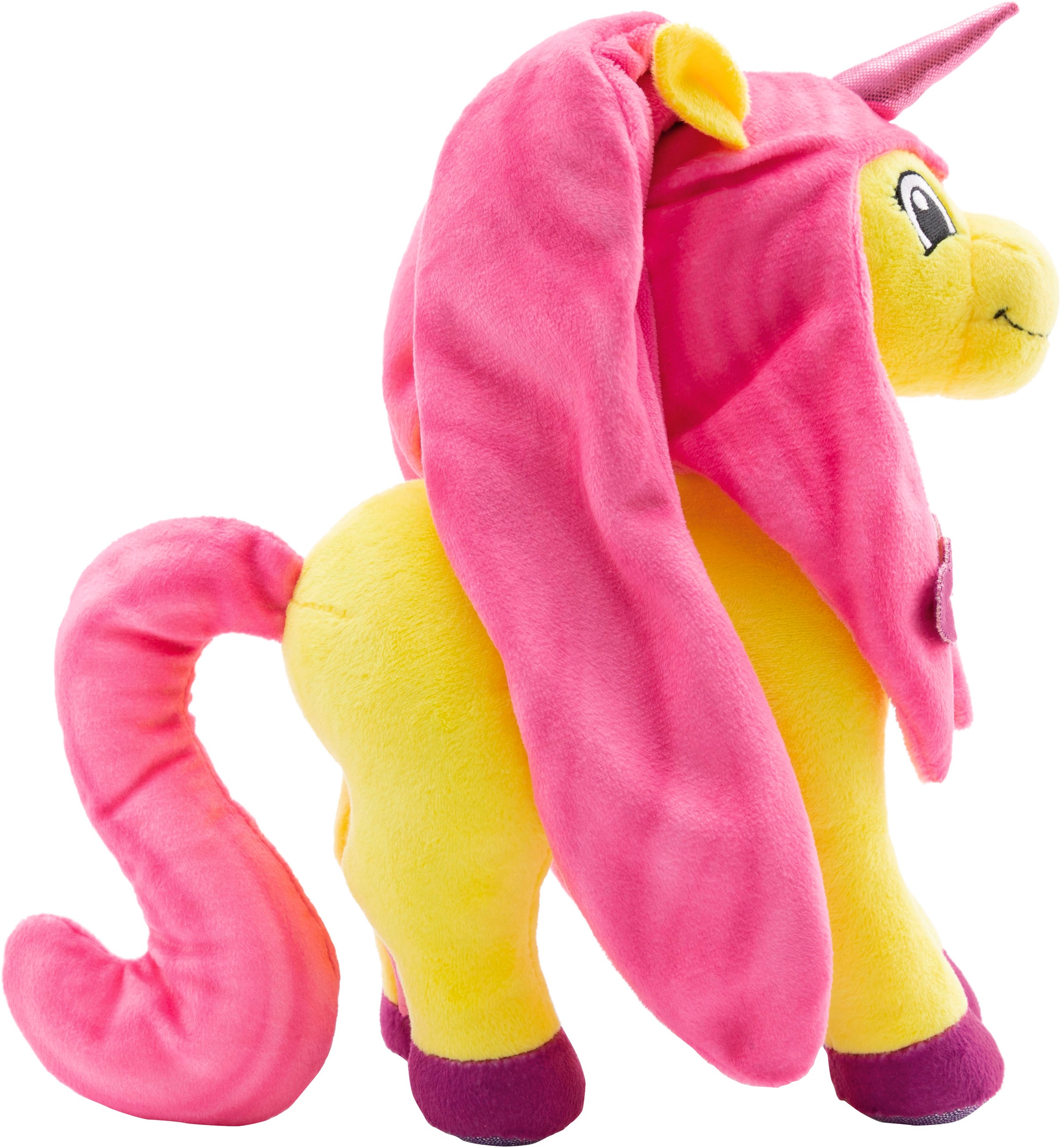 Nici Kuscheltier »Lissy PONY, Einhorn Dilara gelb-pink, 22 cm«, stehend