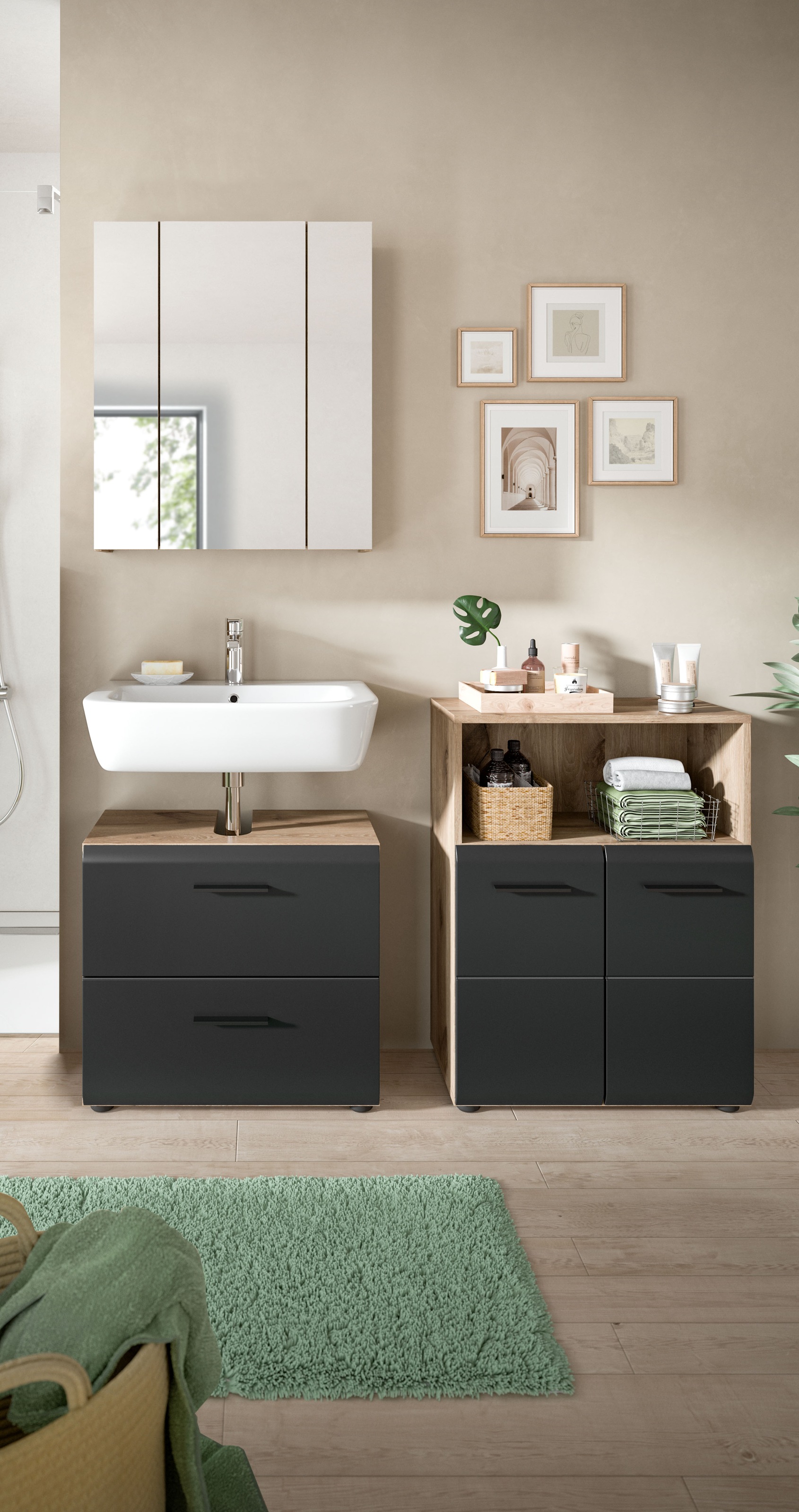 INOSIGN Badmöbel-Set »FLORENZ, TOPSELLER!, 3-teilige Badkombination, hochwe günstig online kaufen