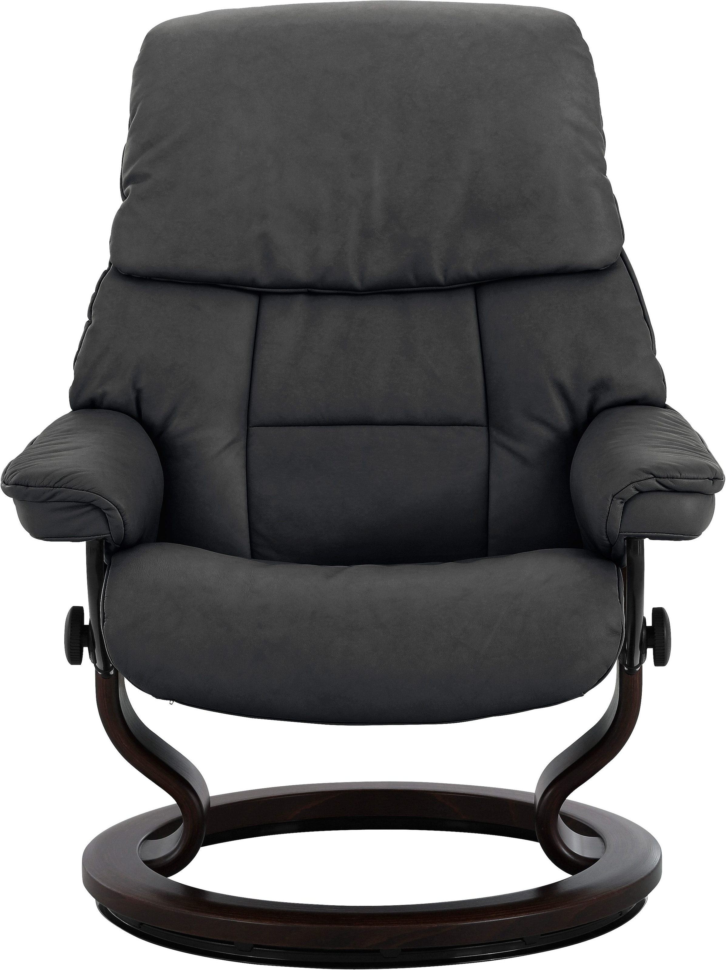 Stressless® Relaxsessel »Ruby«, (Set, Relaxsessel mit Hocker), mit Classic Base, Größe S, Gestell Eiche, Wenge, Braun & Schwarz