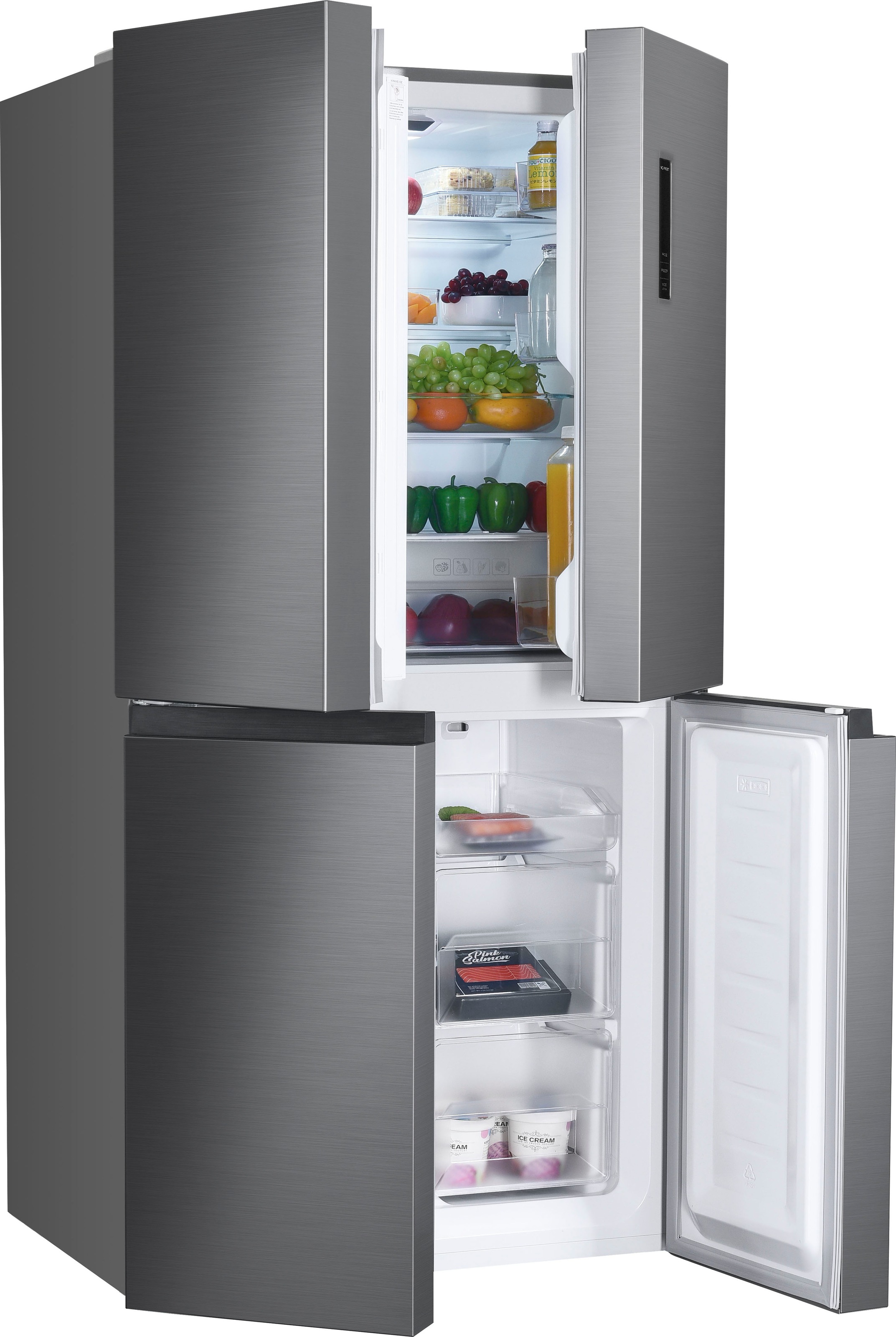 Hanseatic Multi Door »HCDC18080CI«, NoFrost, Display, Türalarm günstig online kaufen