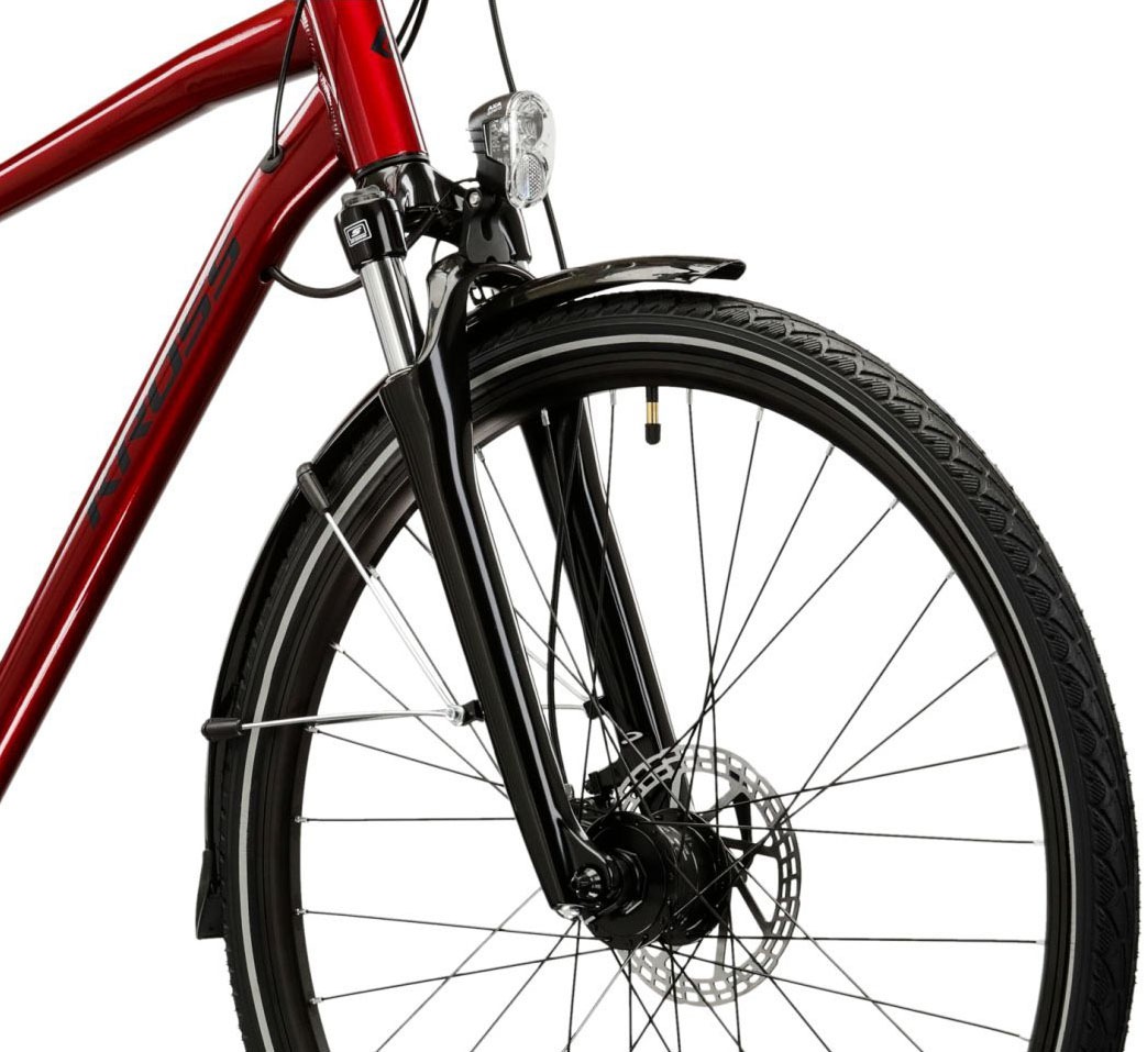 Kross Trekkingrad »Herren-Trekkingrad 28" Trans 4.0 Rot 24 Gänge« 24 Gang Shimano ACERA M3020 Schaltwerk Kettenschaltung