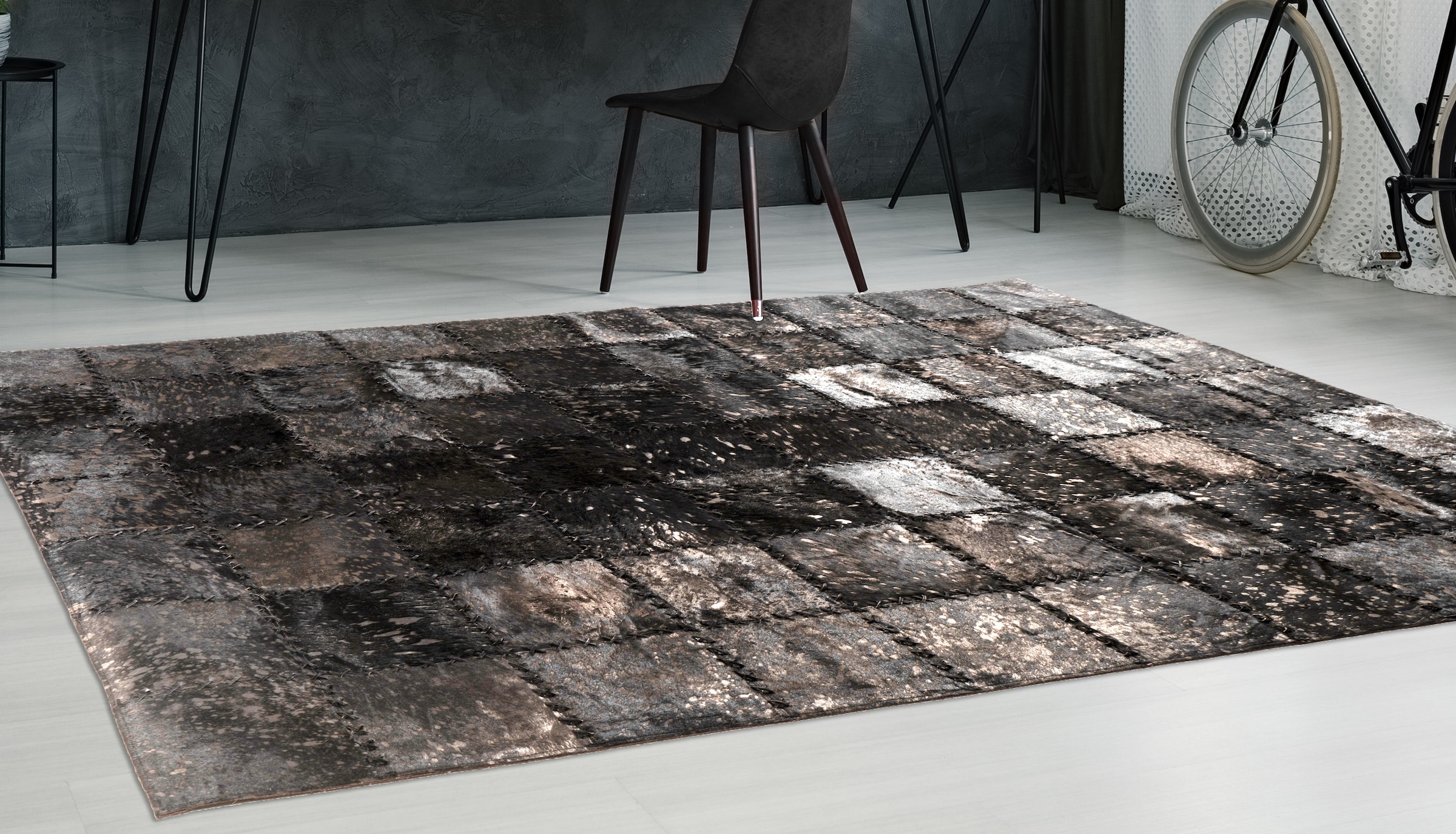 Arte Espina Teppich »Voila 100«, rechteckig, handgenähter Flachflor-Teppich günstig online kaufen