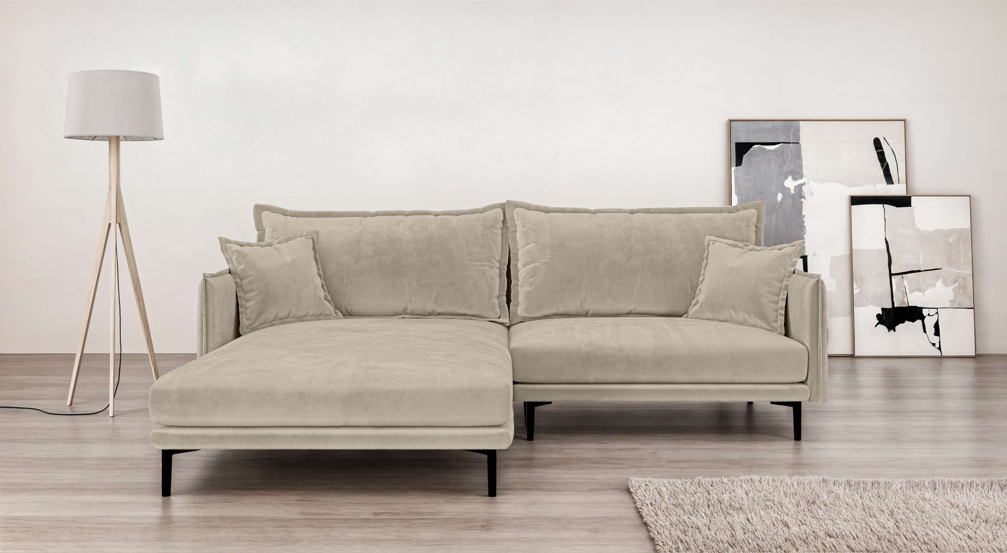 Home affaire Ecksofa »ALEXANDRIA mit Recamiere rechts oder links bestellbar günstig online kaufen