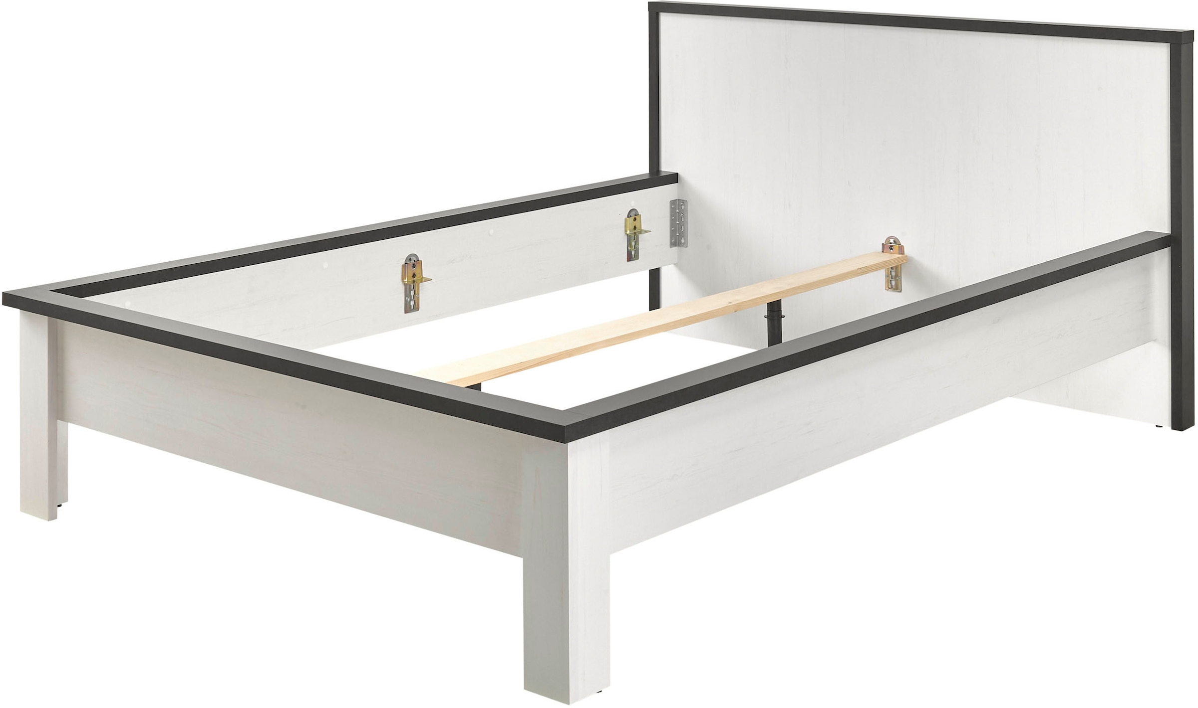 Home affaire Bettanlage »SHERWOOD«, (3 tlg.), Liegefläche Bett 140x200cm, 2 Nachttische mit jeweils 1 Schublade