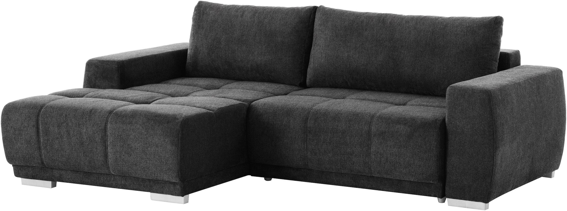 INOSIGN Ecksofa »Bolero L-Form«, mit edler Steppung, wahlweise mit Schlaffunktion & Bettkasten