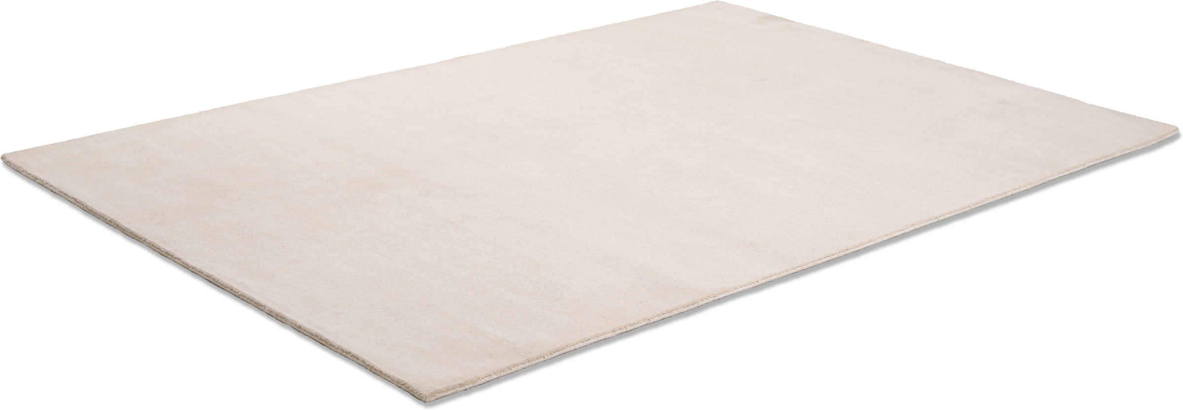 Sansibar Wollteppich »List« rechteckig 13 mm Höhe Kurzflor, Handweb Teppich, meliert, reine Wolle, handgewebt