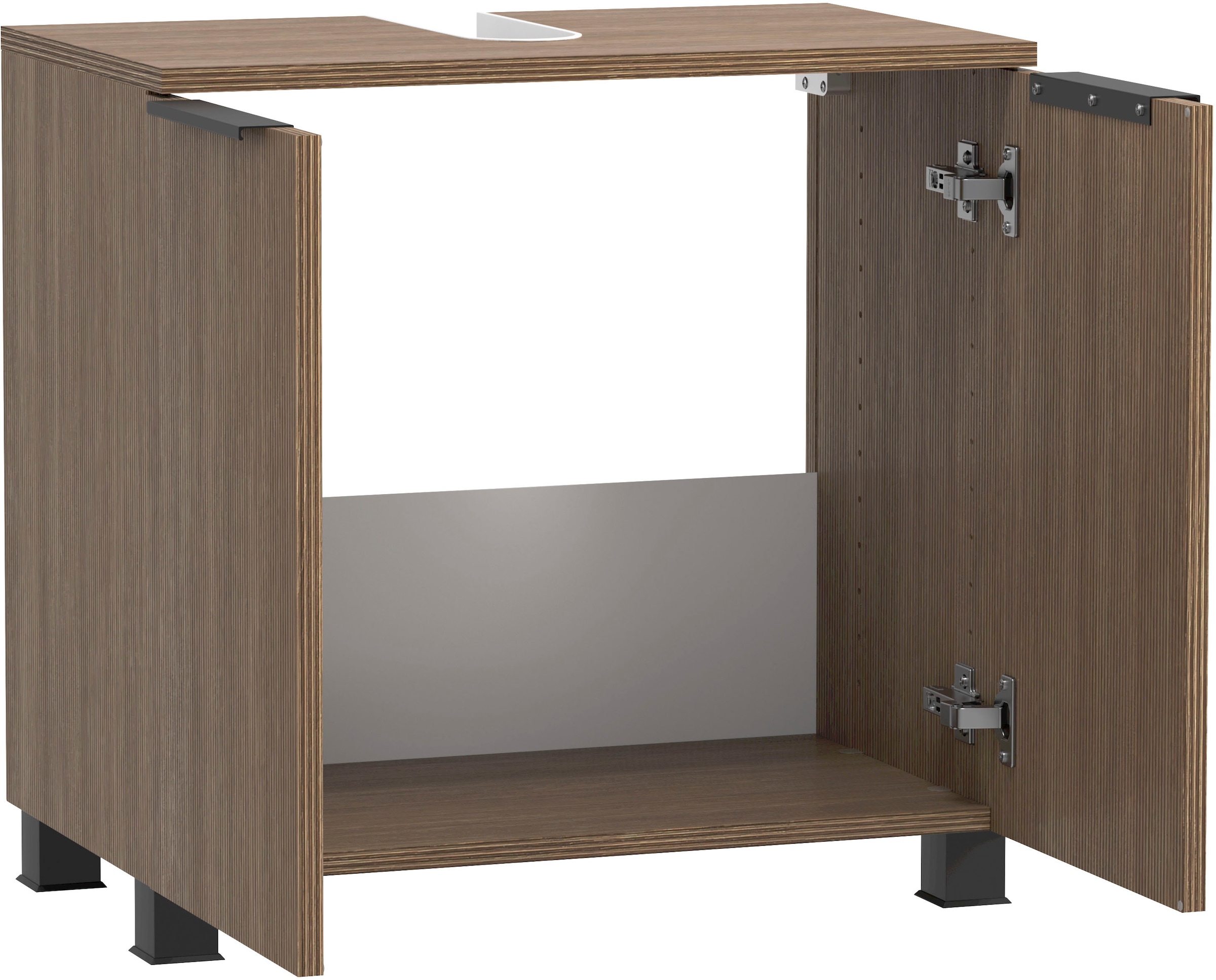 welltime Badmöbel-Set »Welltime, York Unterbecken-Set 2teilig, 60 cm, 2-türig«