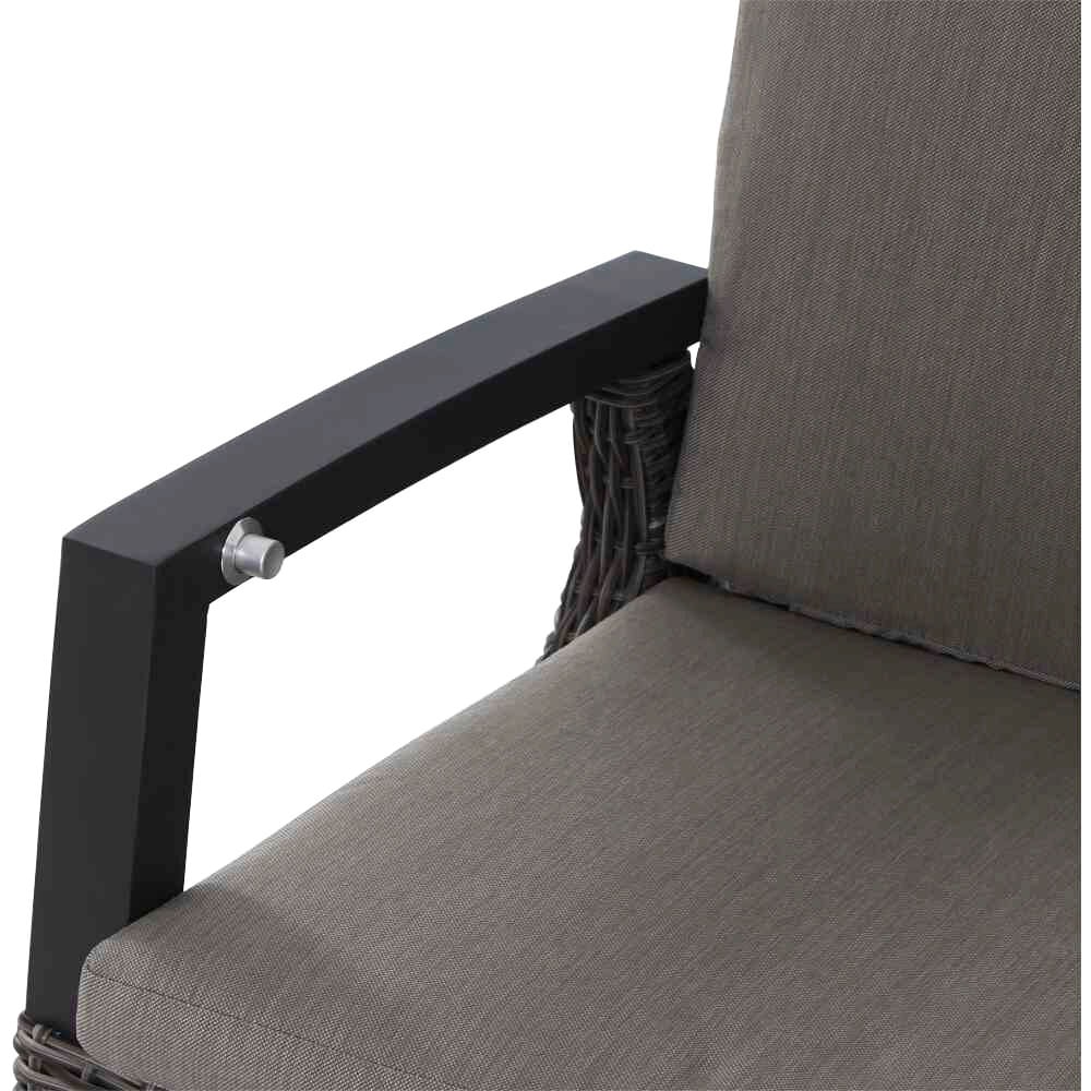 Siena Garden Garten-Essgruppe »Corido«, (7 tlg., 6 Sessel: 72x61x109 cm, Tisch Sincro: 200/260x100x77 cm,inkl. Auflagen), Aluminium, verstellbar, ausziehbar, geeignet für 6 bis 8 Personen
