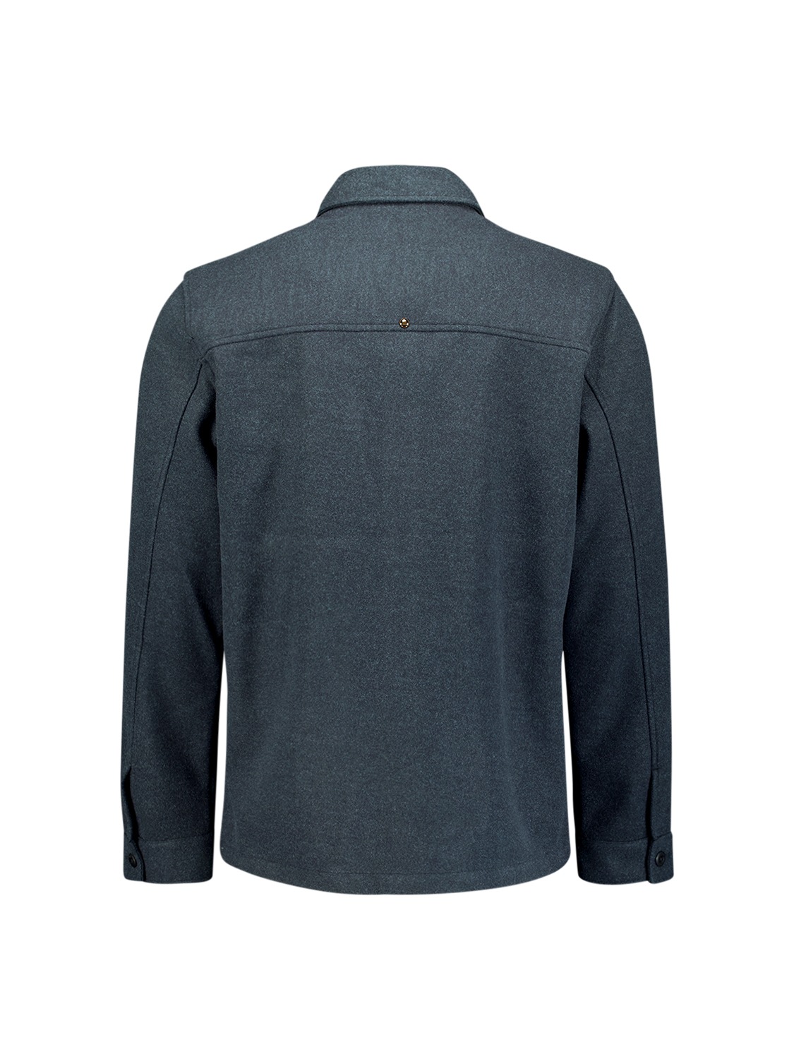 NO EXCESS Langarmhemd »No Excess Meliertes Overshirt Overshirt Button Closure Melange«