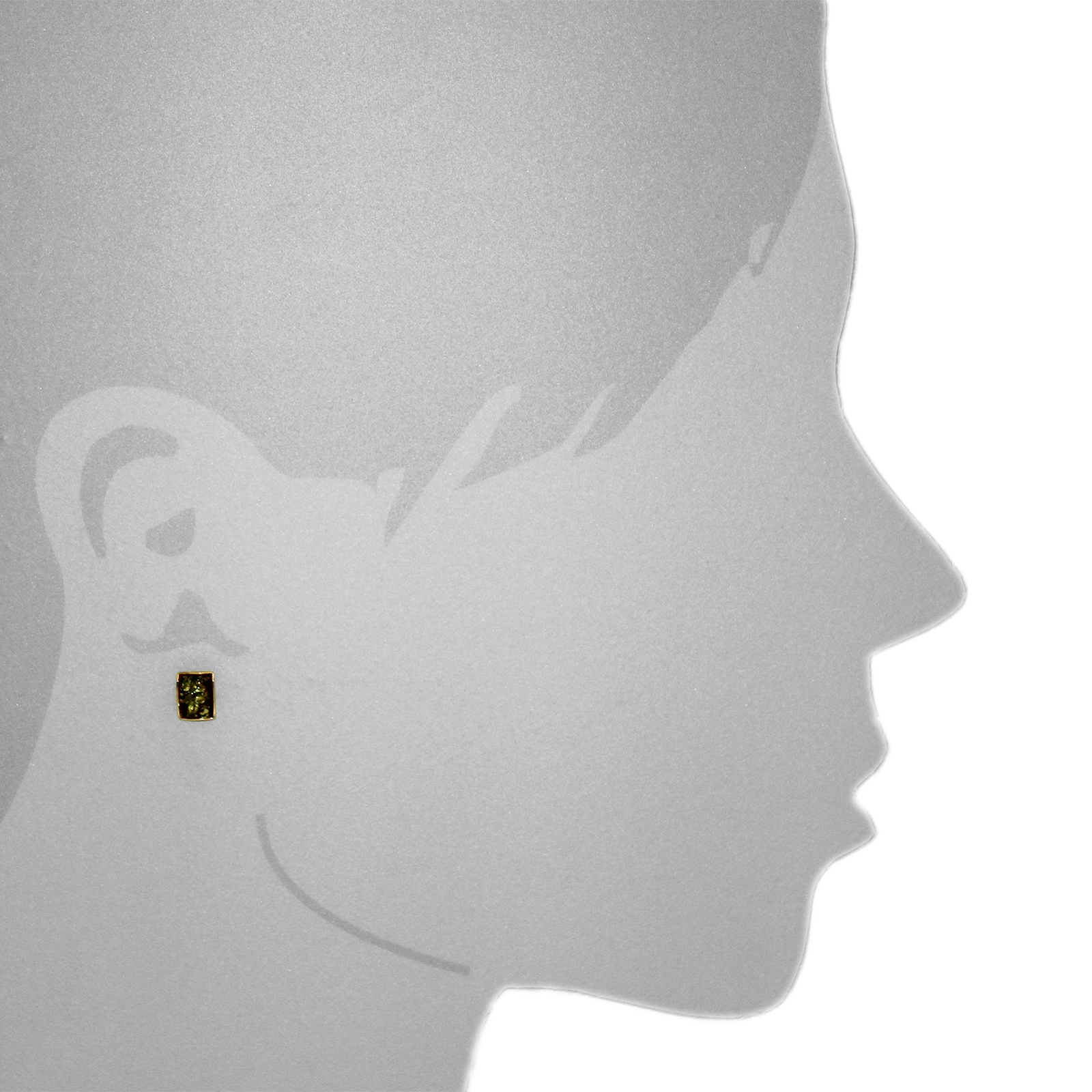 OSTSEE-SCHMUCK Paar Ohrstecker »Ostsee-Schmuck Ohrstecker Classic 8 x 6 mm«