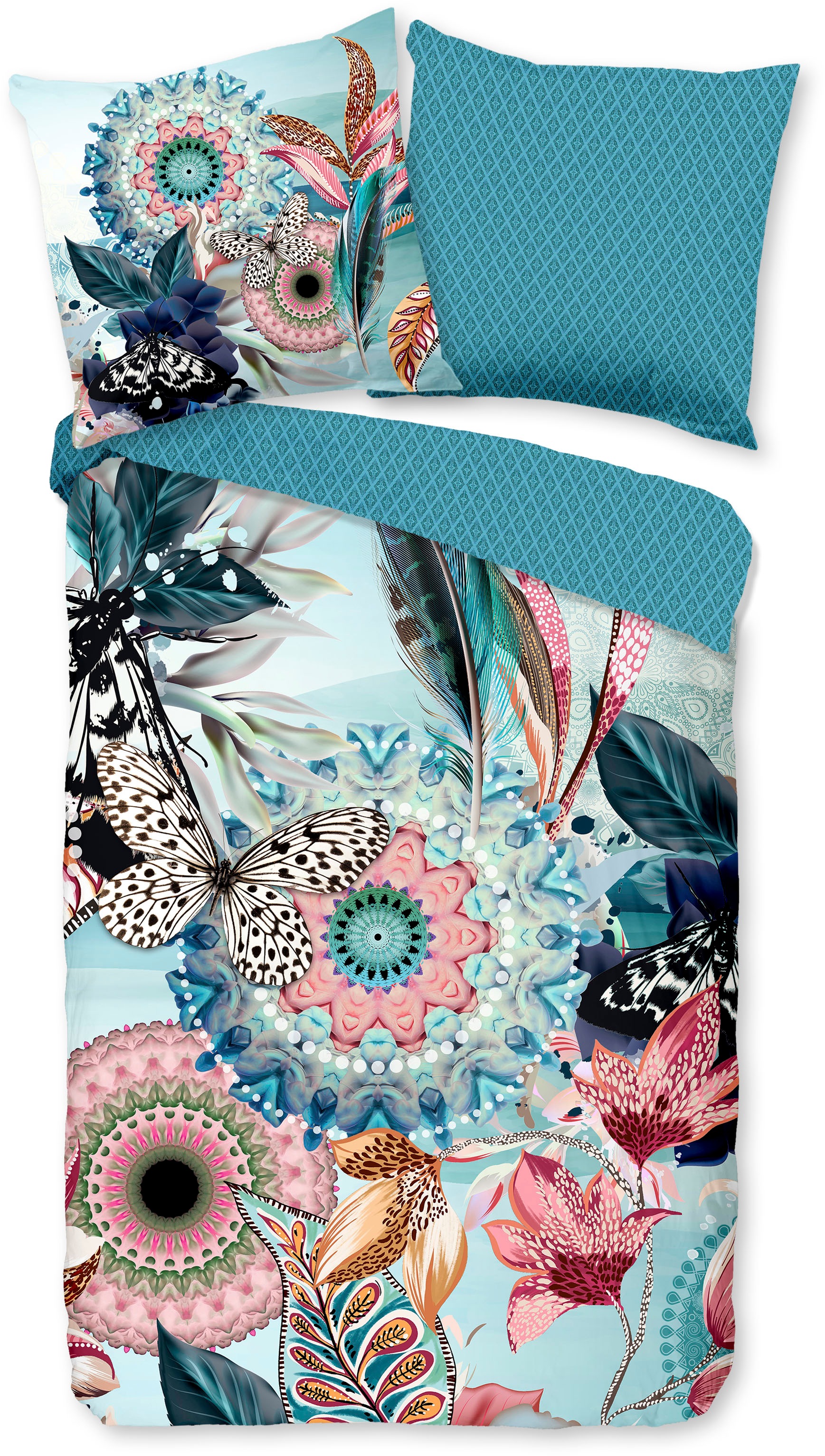 hip Wendebettwäsche »MAXIMILIAN« 3 Stk. tlg. Mako-Satin, 135x200, Reißversc günstig online kaufen