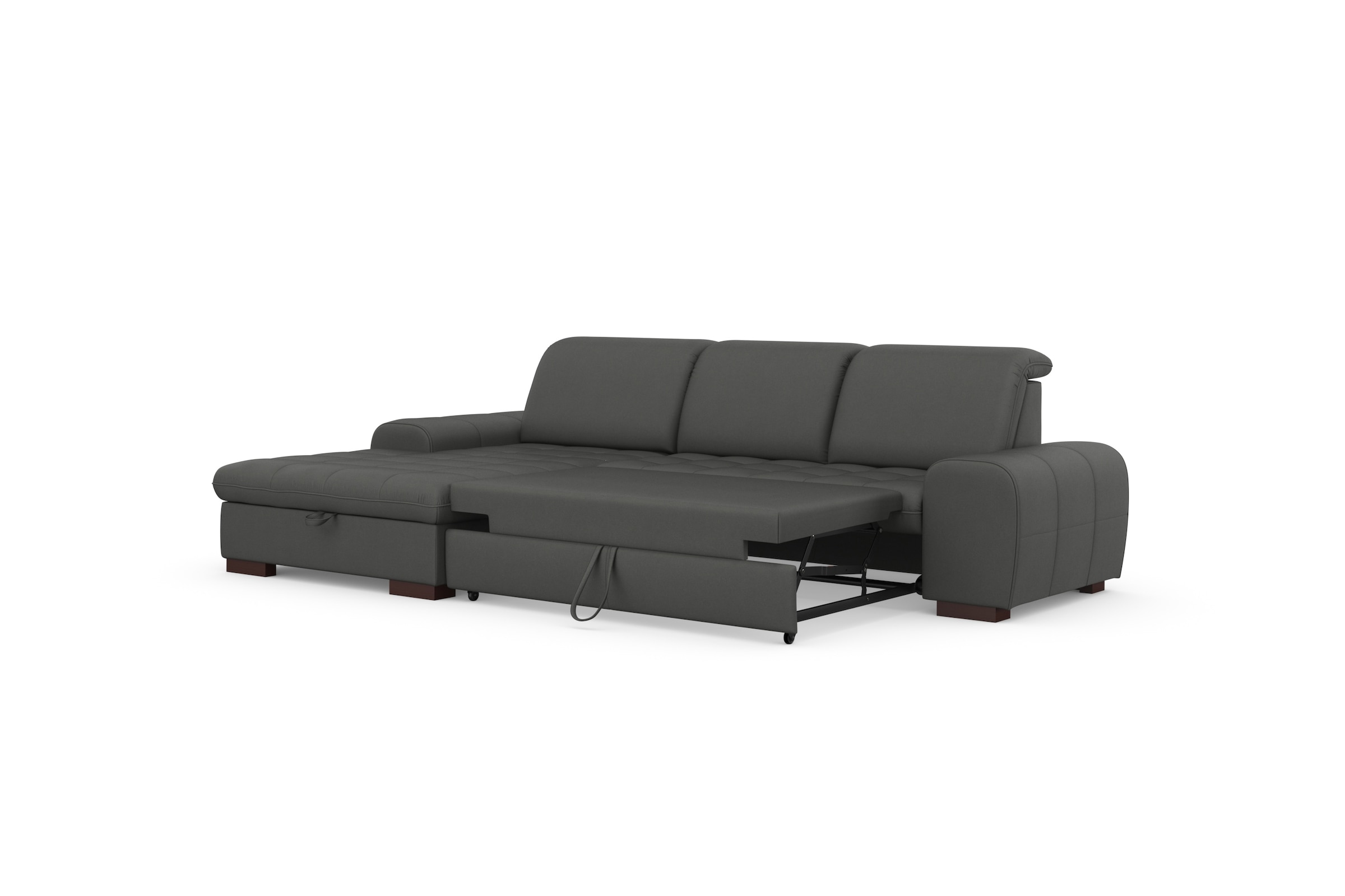 sit&more Ecksofa »Luxor L-Form«, wahlweise mit Bettfunktion, Bettkasten und Kopfteilverstellung