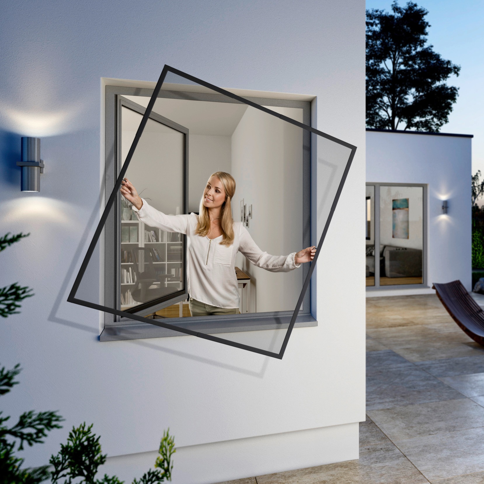 Windhager Insektenschutz-Fensterrahmen »FlexiFit«, BxH: 100x120 cm