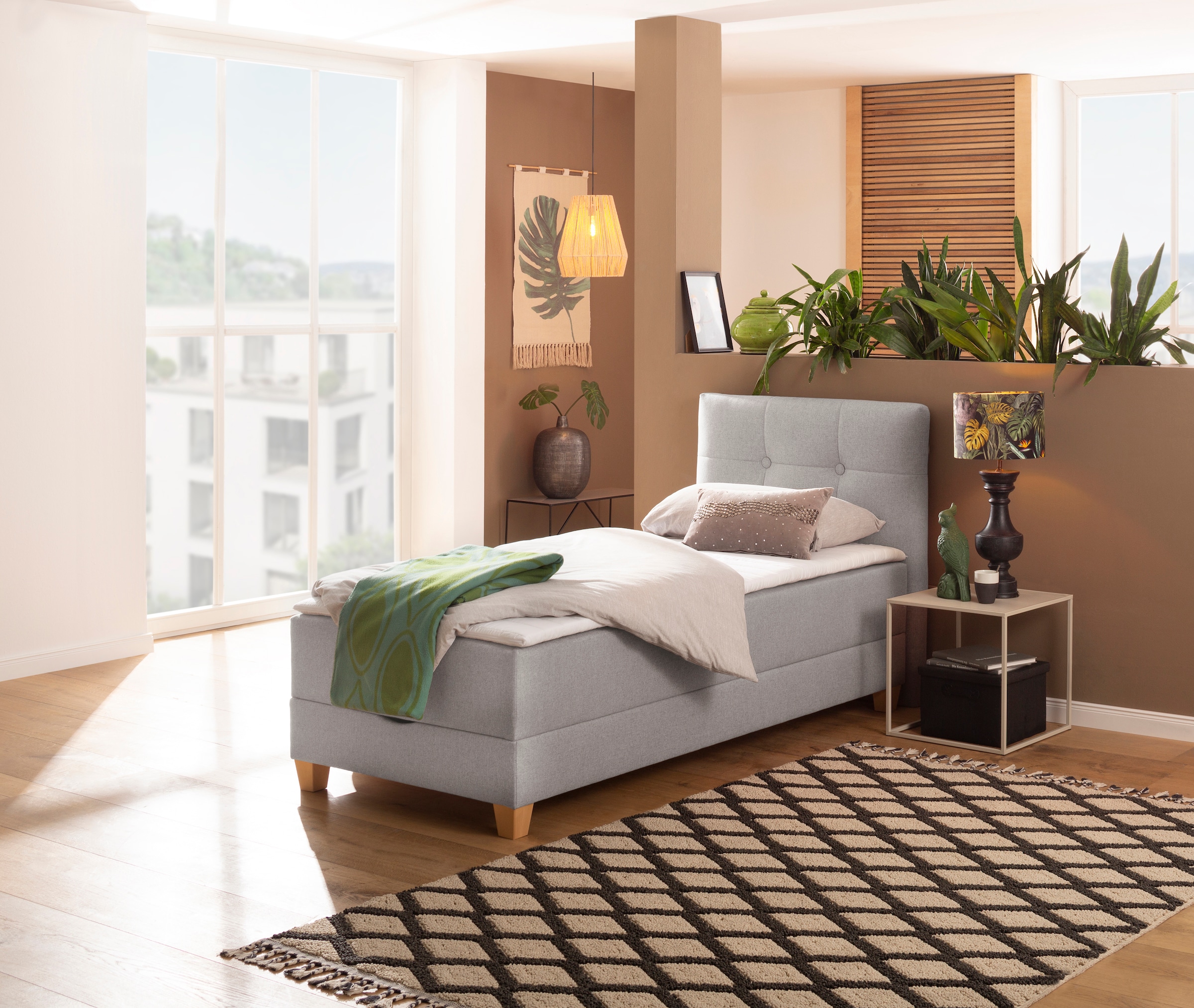 Home affaire Boxbett »Lonrai« in H2,H3 & H4 und XXL - Überlänge 220cm wählbar, inkl. Topper