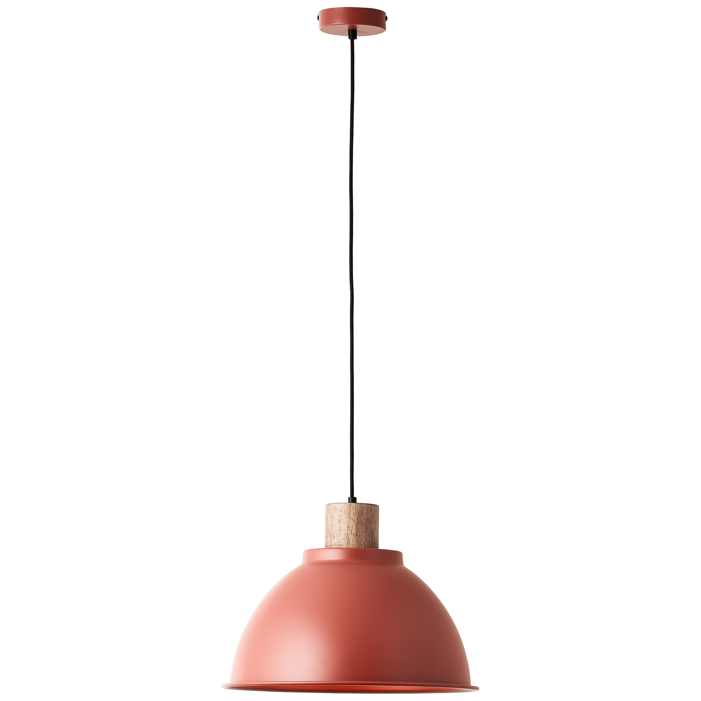 Brilliant Pendelleuchte »Erena«, 1 flammig, Leuchtmittel E27 | ohne Leuchtmittel, Höhe 120 cm, Ø 38 cm, E27, kürzbar, Metall/Holz