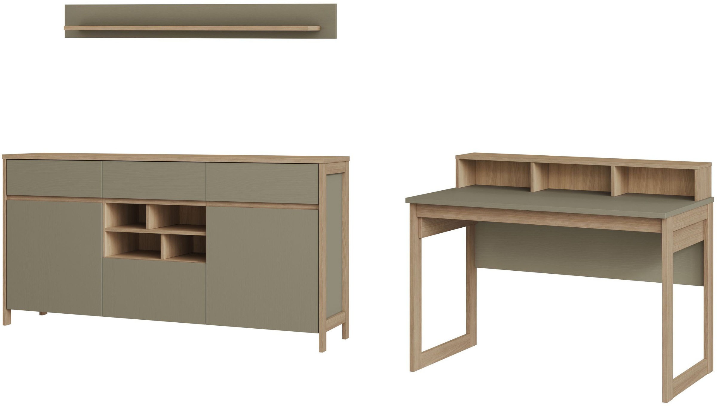 Home affaire Büromöbel-Set »Stranda im Scandi-Style, Home Office, Büro in z günstig online kaufen