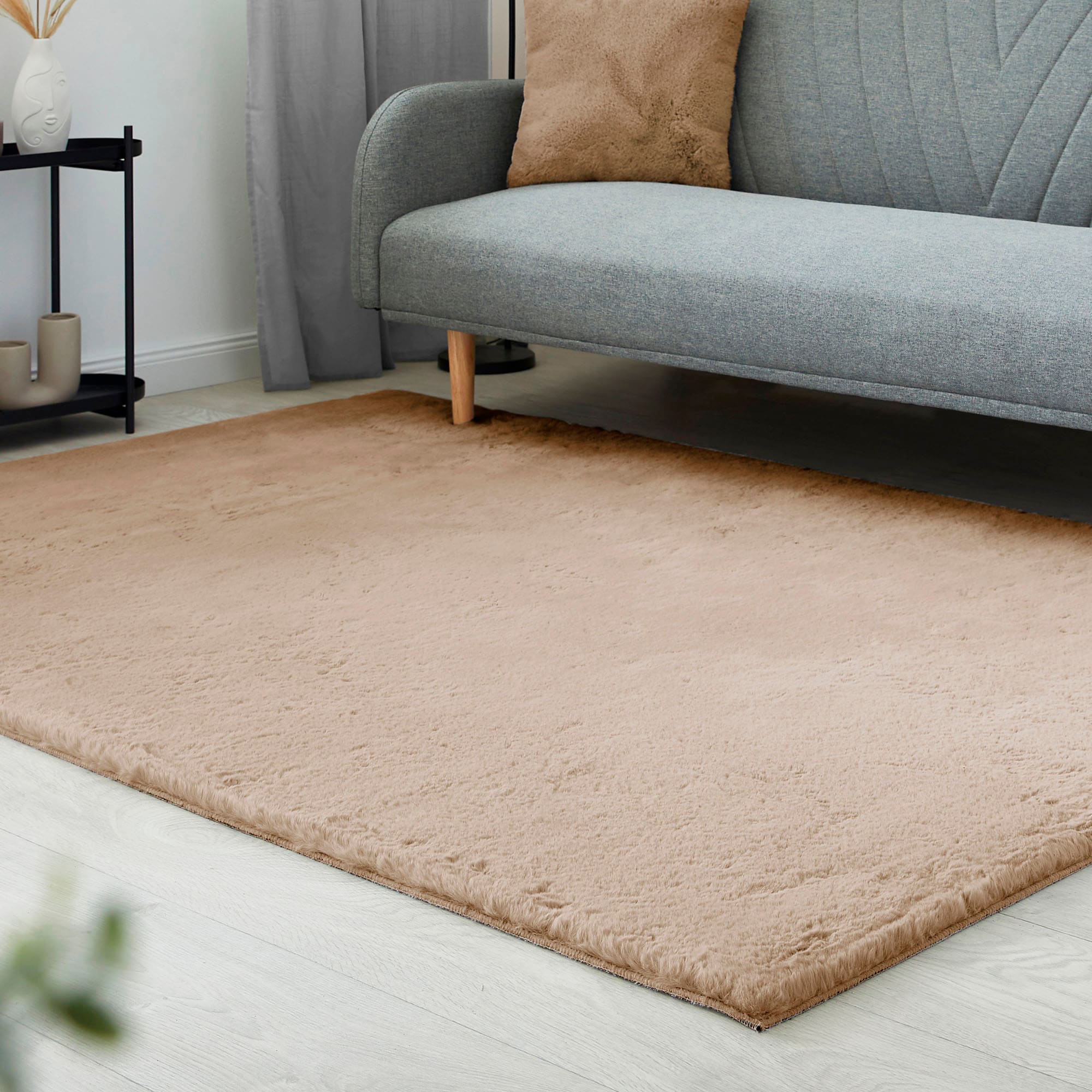 LUXOR living Fellteppich »Novara«, rechteckig, 30 mm Höhe, Kunstfell, Kaninchenfell-Haptik, besonders weicher Hochflor