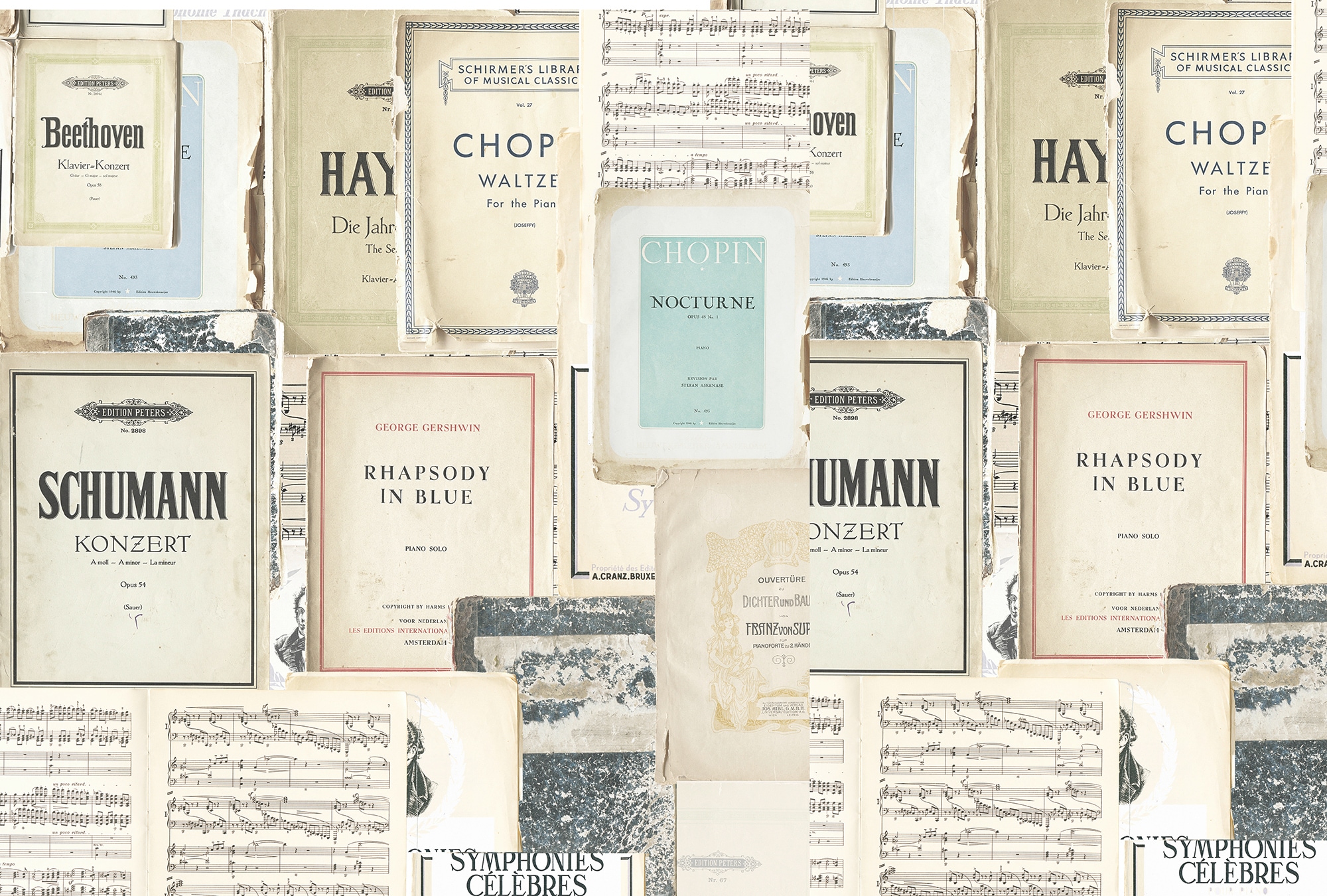 Architects Paper Fototapete »Atelier 47 Sheet of Music 2« glatt Vlies, Wand günstig online kaufen
