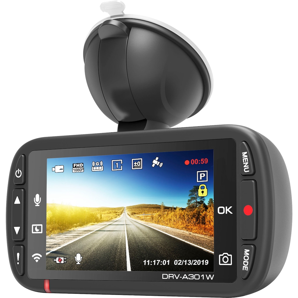 Kenwood Dashcam »DRV-A301W«, Full HD, WLAN (Wi-Fi)