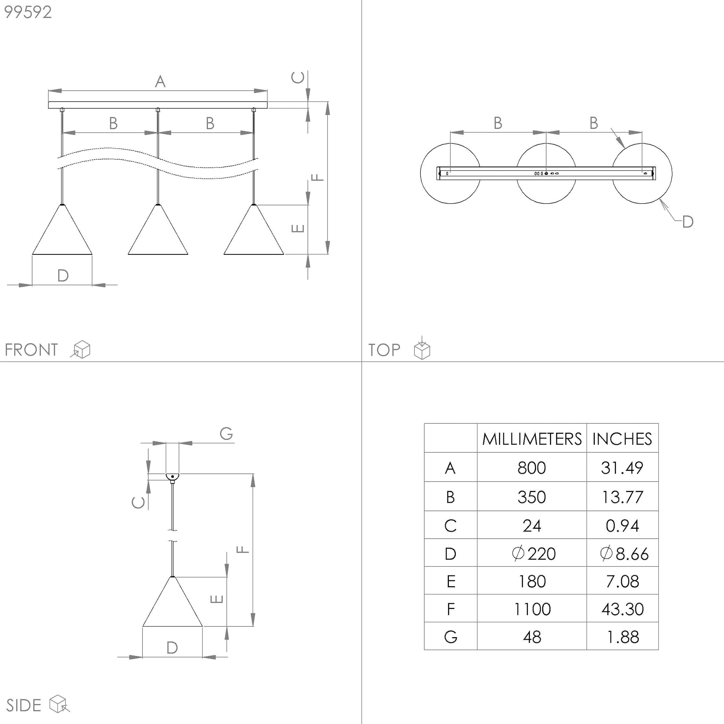 EGLO Hängeleuchte »NARICES« E27 1 Stk. Hängeleuchte in schwarz aus Stahl  -  exkl. E27 - 40W