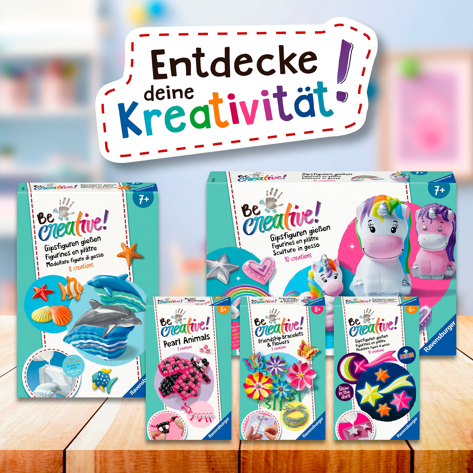 Ravensburger Kreativset »BeCreative Mini, Leuchtsterne«, Made in Europe