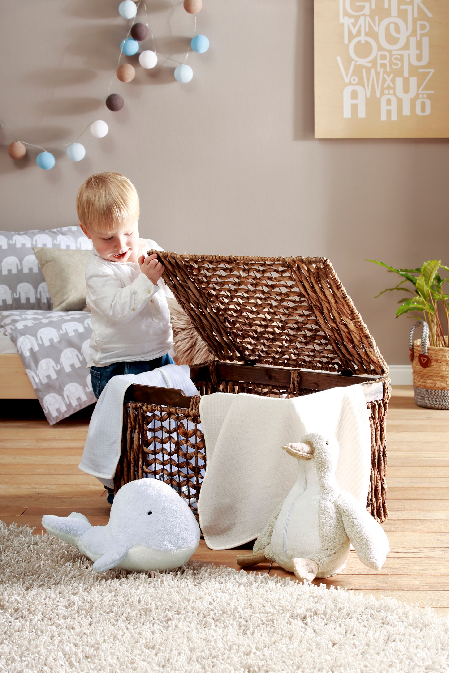 Biederlack Babydecke »Dream Team«, Set Dream Team: Kuscheltier mit Decke, Kuscheldecke