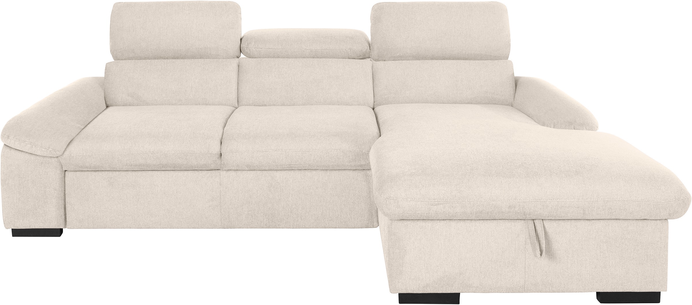 COTTA Ecksofa »Lola L-Form mit Kopfteilfunktion & Hocker« wahlweise mit Bet günstig online kaufen