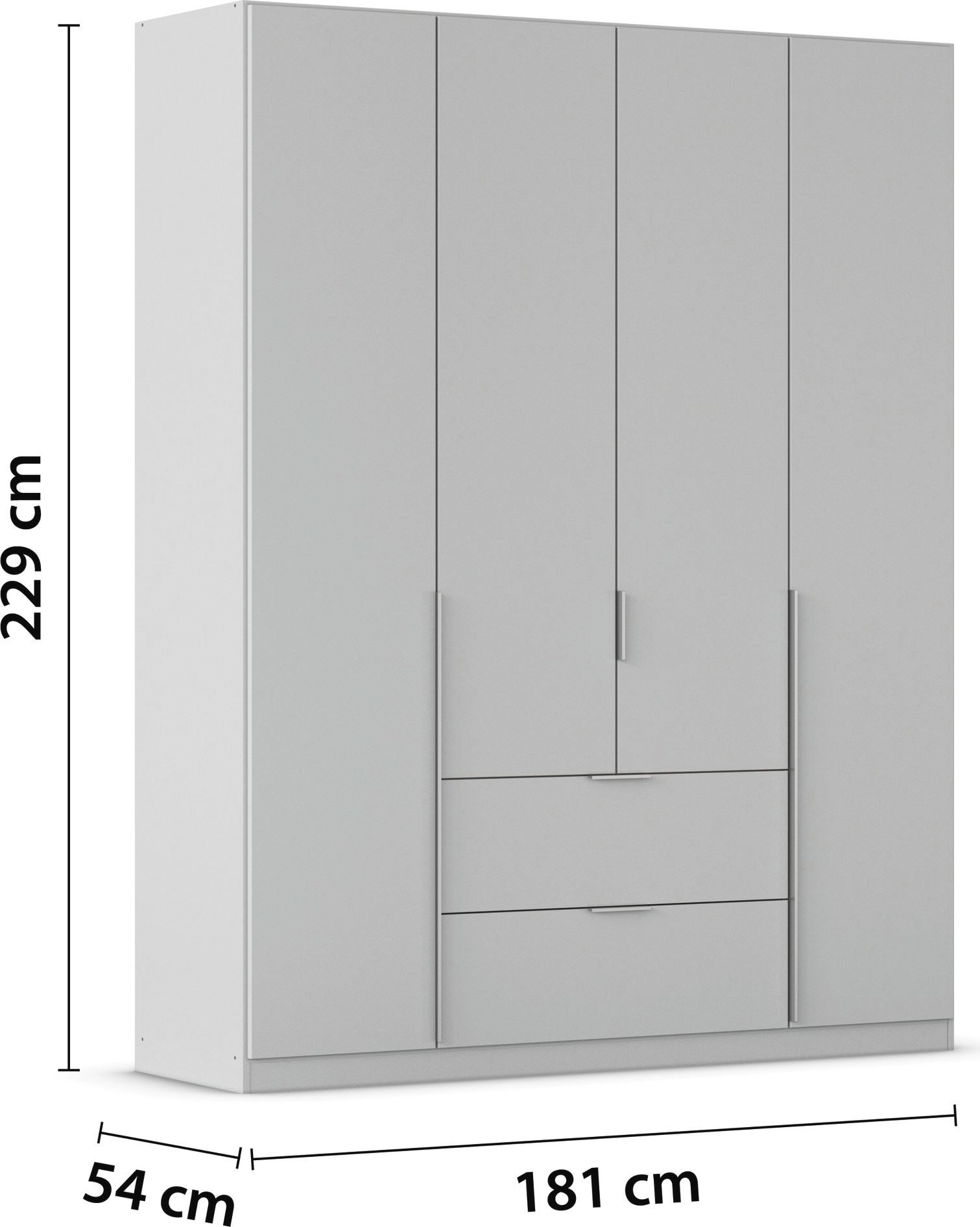 rauch Drehtürenschrank »Kleiderschrank Schrank Garderobe AGORDO mit Dekor- oder Hochglanzfront«, mit Außenschubkästen, in 6 Breiten und 2 Höhen MADE IN GERMANY