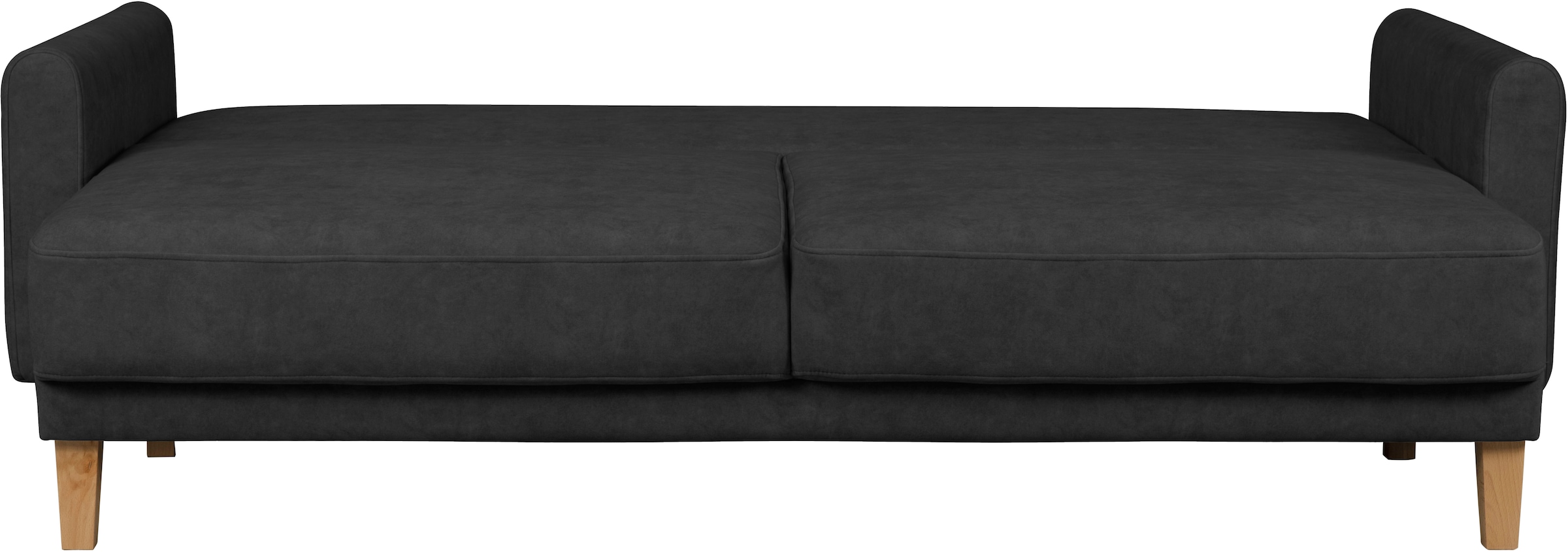 Home affaire 3-Sitzer »TRIPLO optionale Schlafsofa mit Bettkasten, Maße B/T/H: 215/100/89 cm«, Wahlweise Bettfunktion - Liegefläche 145x191 cm, Rücken-, Zierkissen