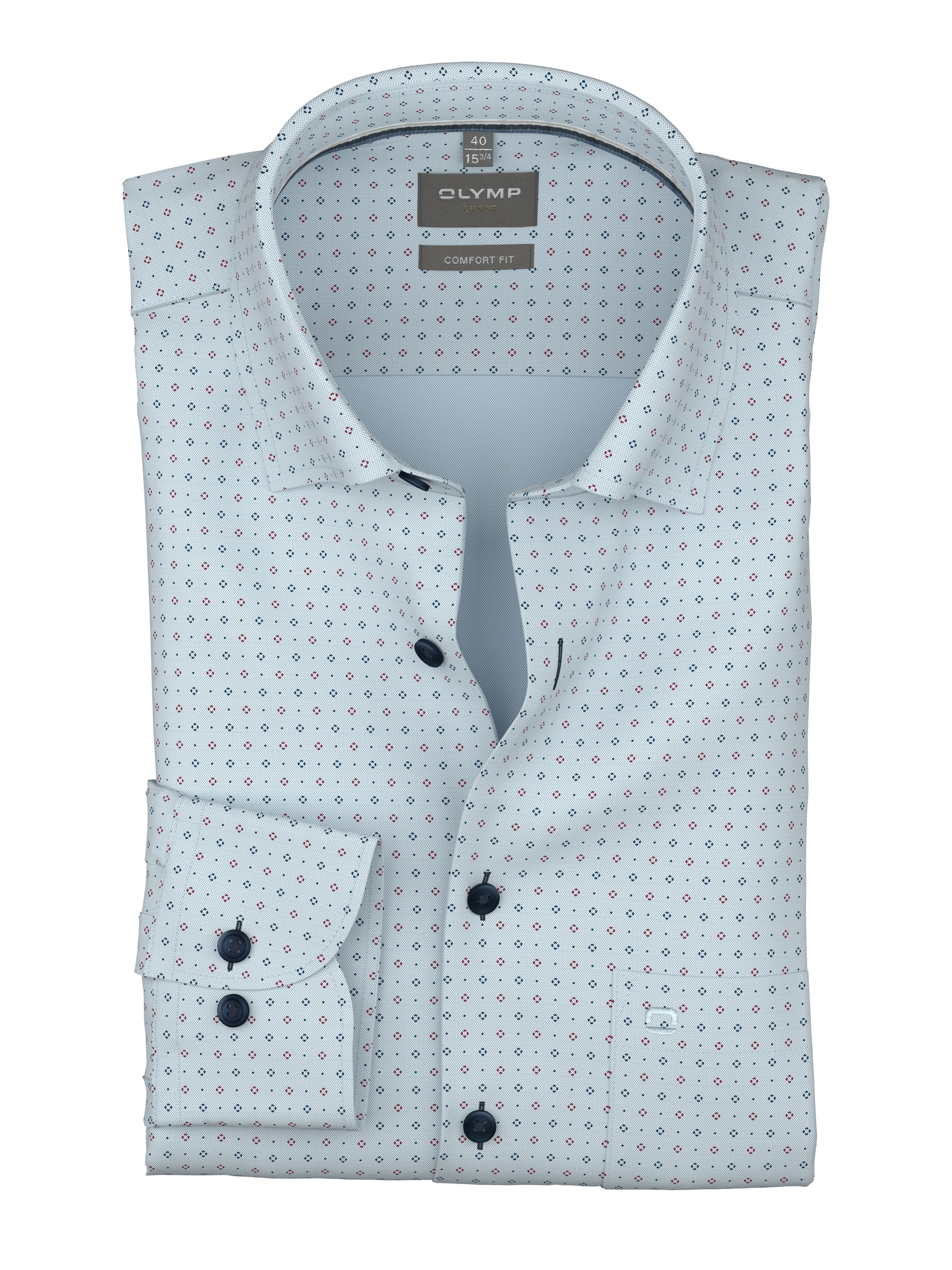 OLYMP Langarmhemd »Luxor« Businesshemd, comfort fit, Under-Button-down-Kragen
