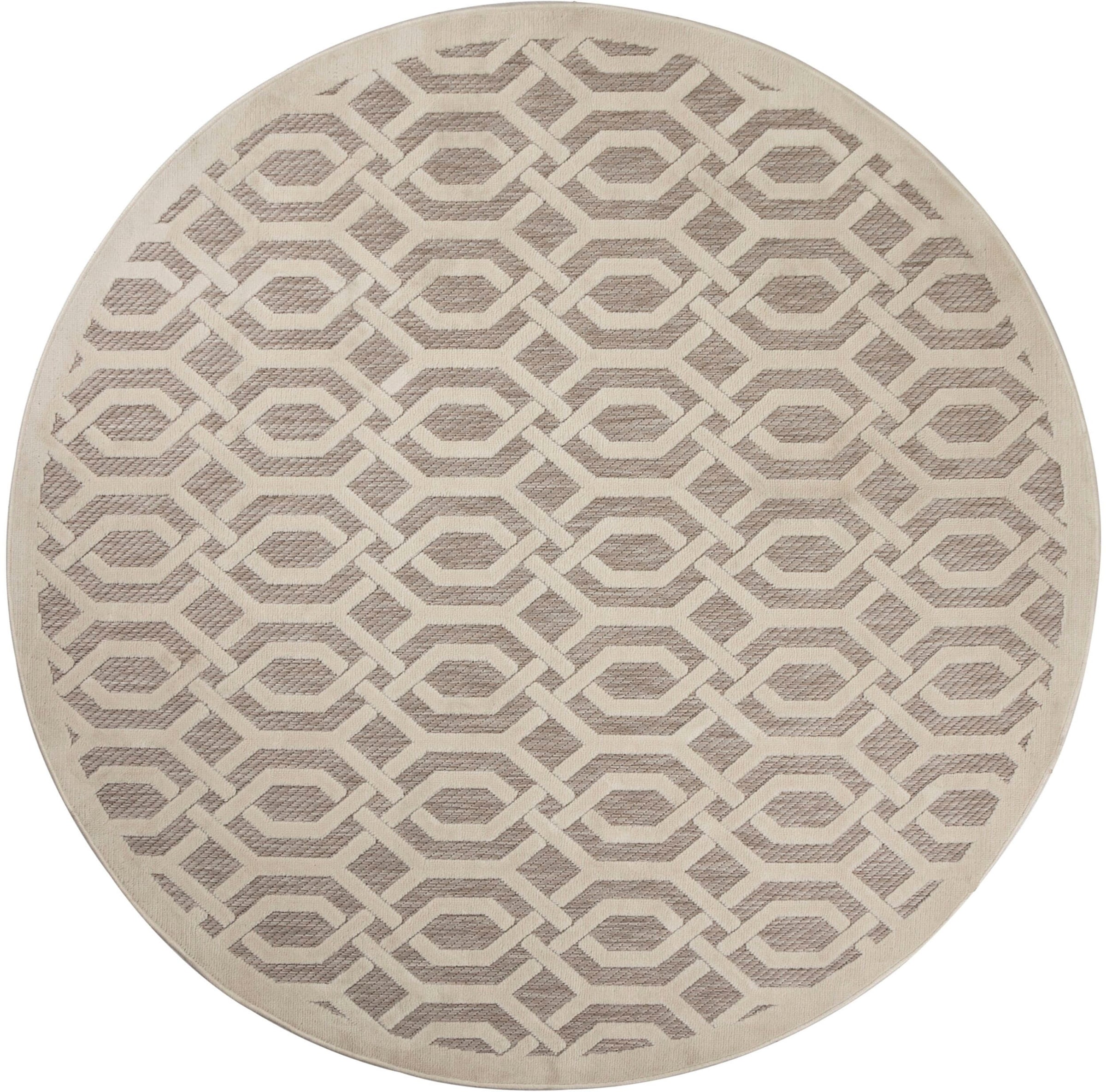 FLAIR RUGS Teppich »Mataro«, rund, 7 mm Höhe, In- und Outdoor geeignet, ele günstig online kaufen