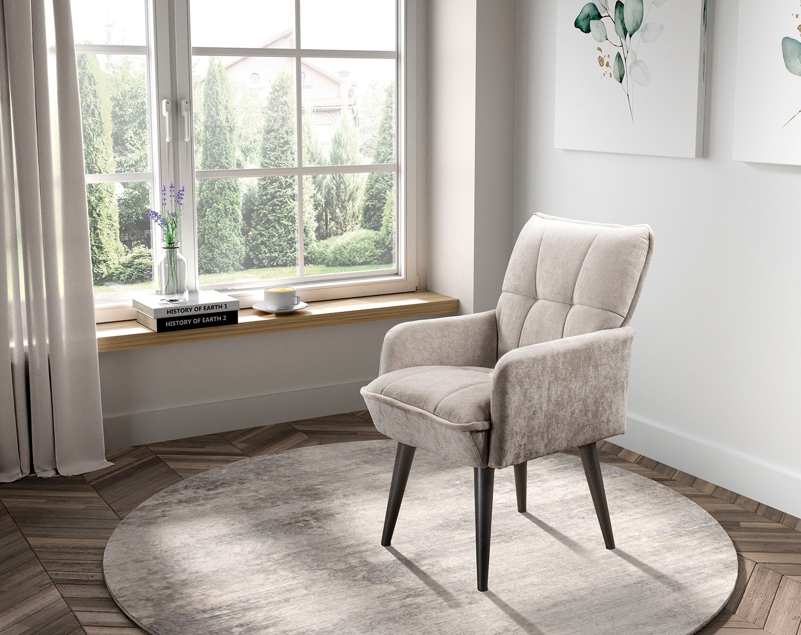 exxpo - sofa fashion Esszimmerstuhl »Mocca« () Armlehnenstuhl, bequem gepol günstig online kaufen