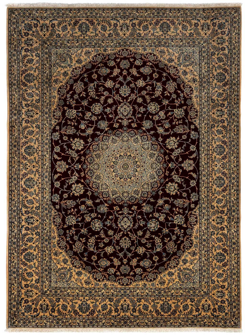 2. Bild von morgenland Wollteppich »Nain 9la Medaillon Nero 345 x 248 cm«, rechteckig
