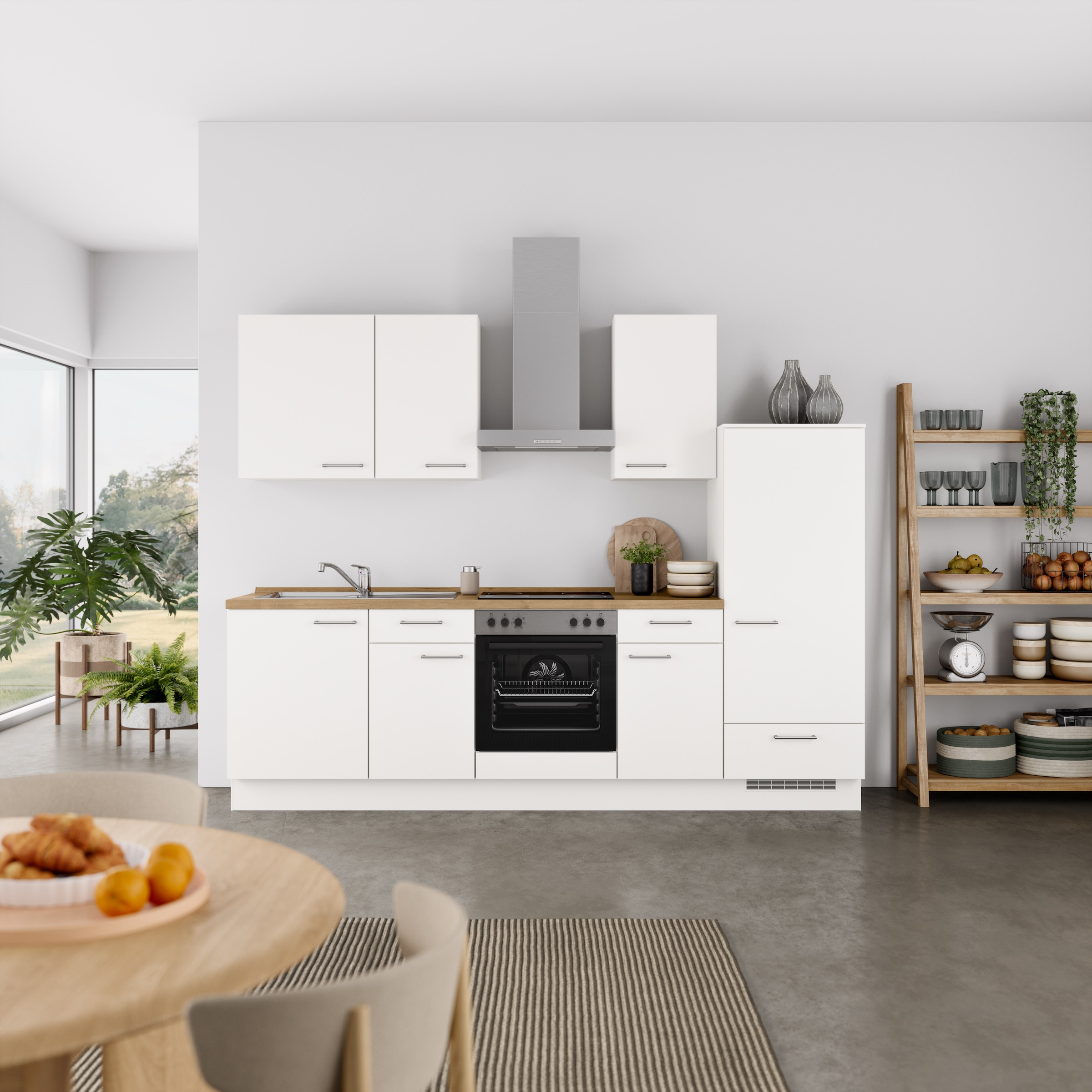 nobilia® Küchenzeile »"Laser I", Ausrichtung wählbar, Breite 270 cm« vormon günstig online kaufen