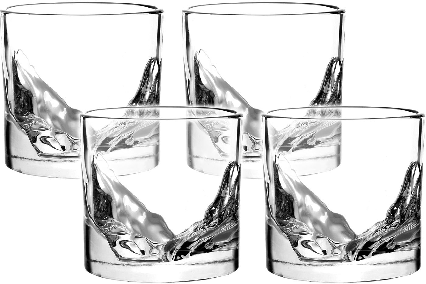 LIITON Whiskyglas »Grand Canyon«, (Set, 4 tlg.), dicker Glasboden als Bergm günstig online kaufen