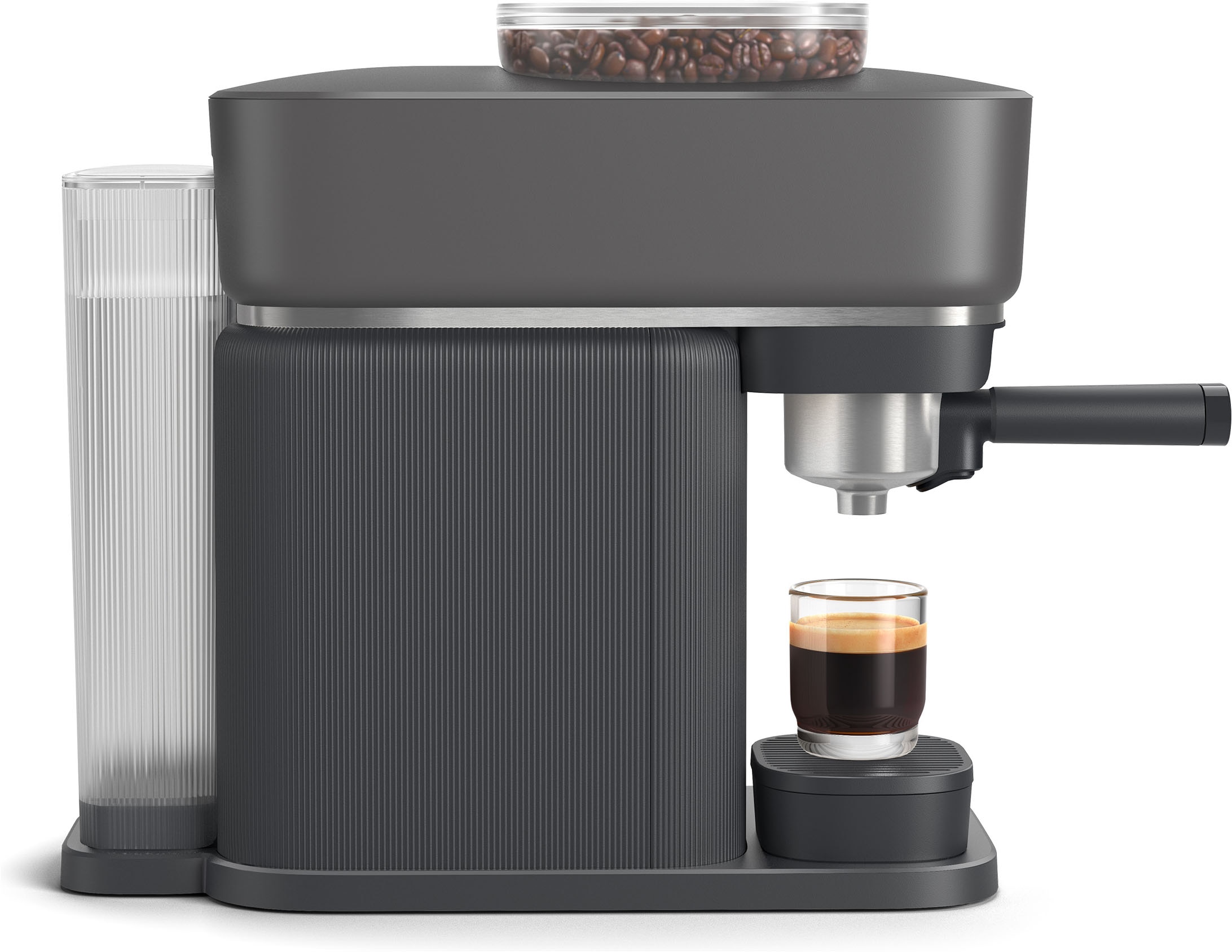 PHILIPS baristina Espressomaschine »BAR305/60 mit Mahlwerk für ganze Bohnen« 16 bar Pumpendruck, Schwarzgrau
